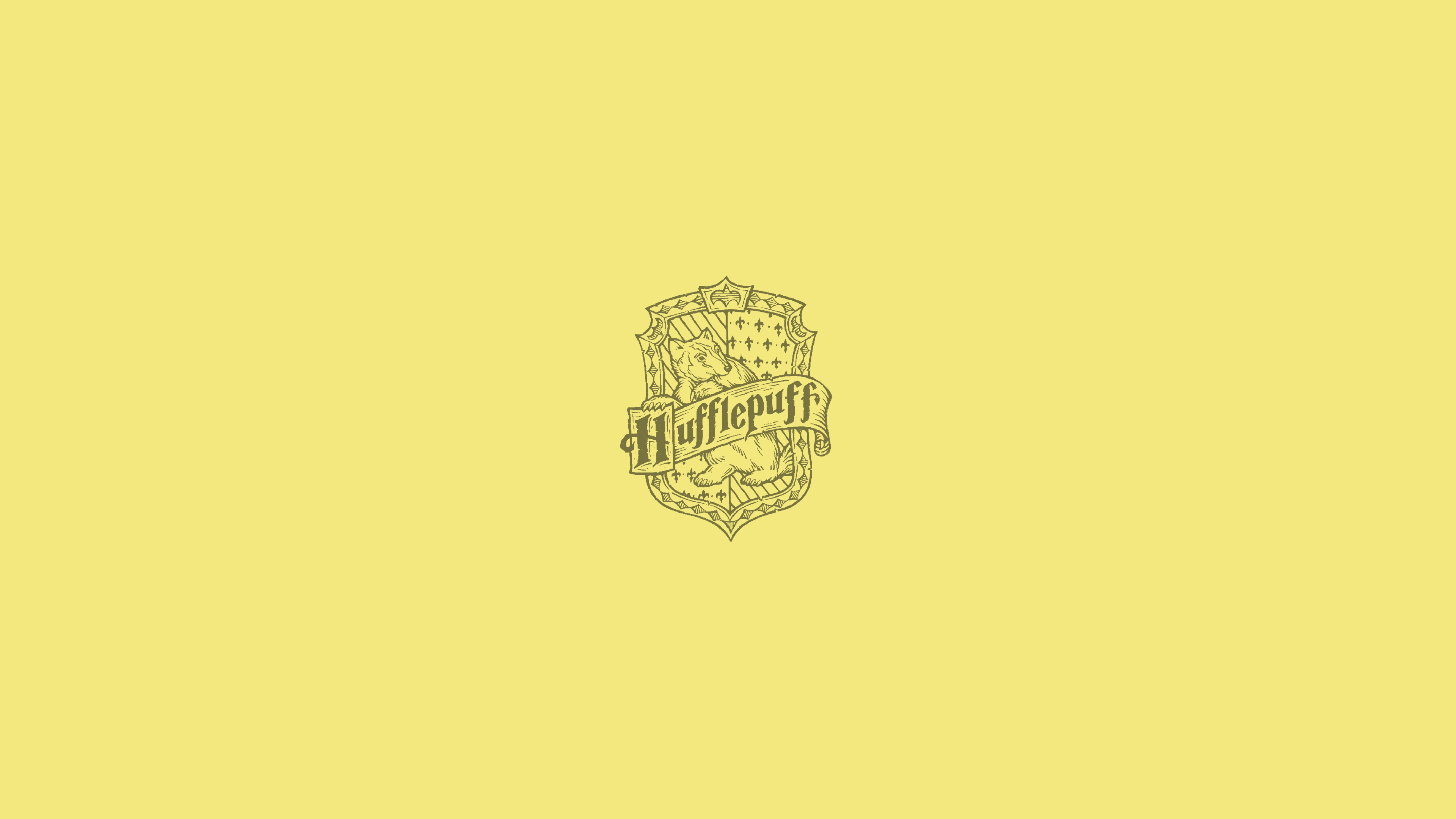 Minimalist, Hufflepuff Wallpaper, 3840x2160 4K Desktop