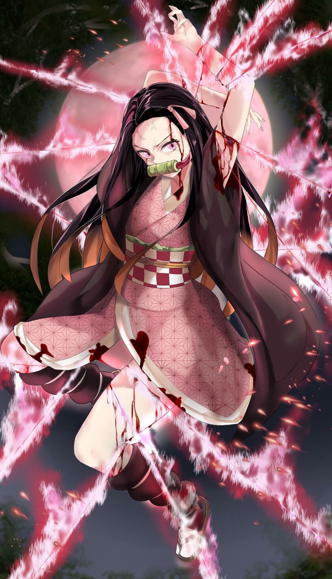 Anime demon slayer wallpapers, Stunning visuals, Eye-catching artwork, Captivating scenes, 1150x2000 HD Phone