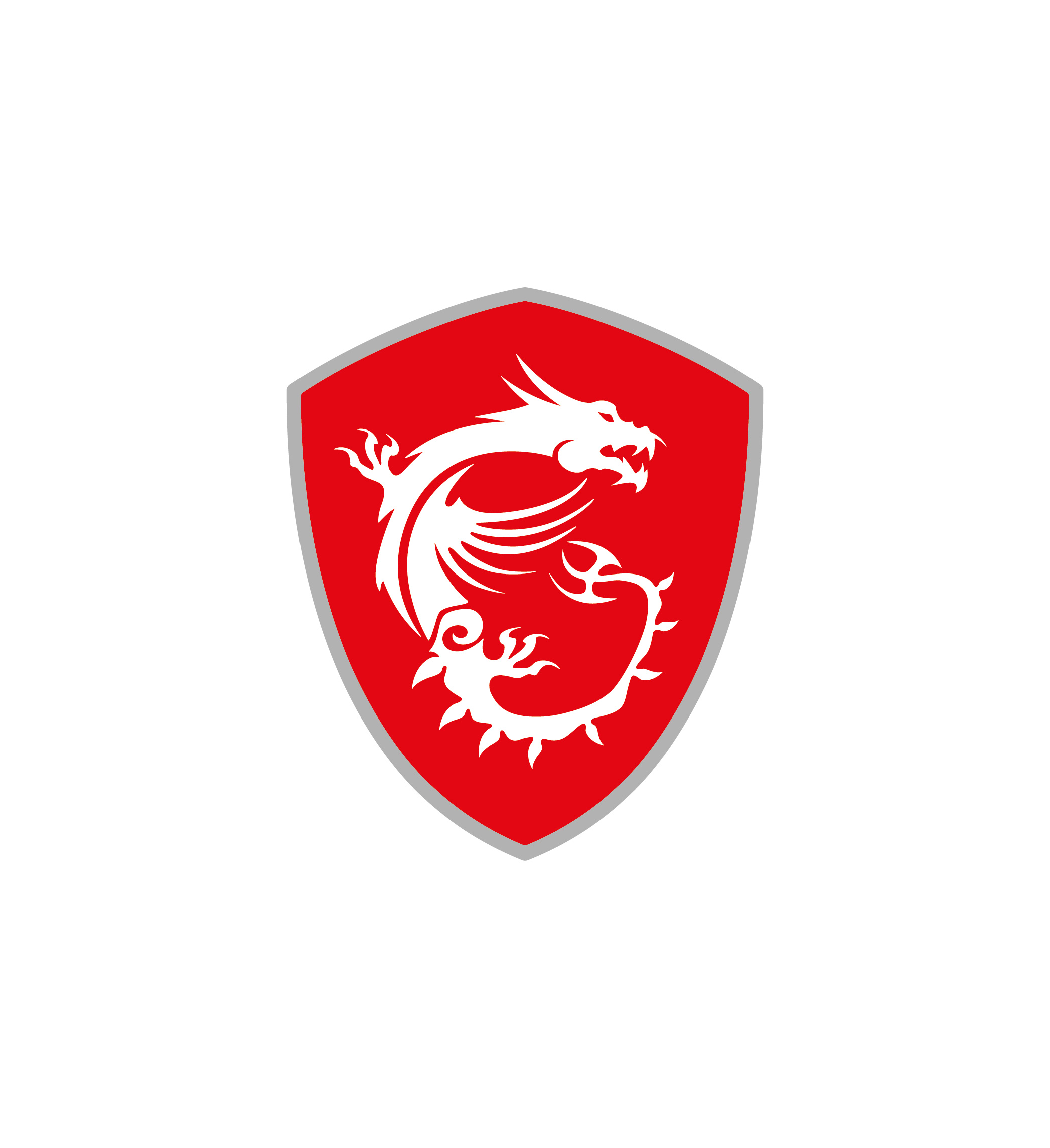 MSI Gaming dragon logo, red shield emblem, white background, HD Phone wallpaper