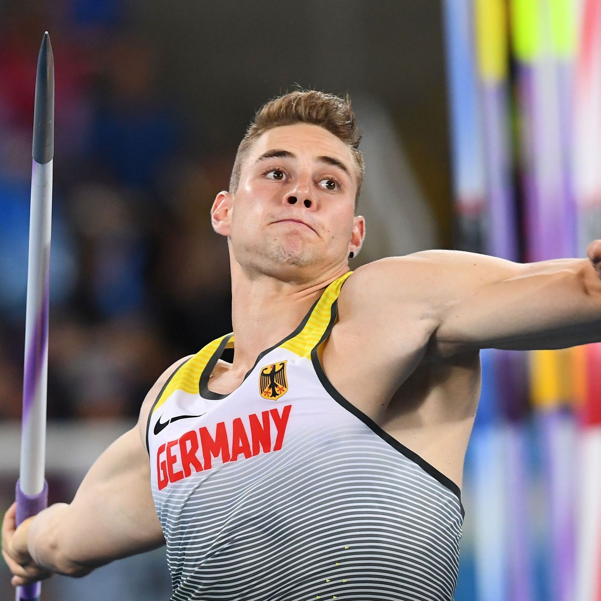 Johannes Vetter, Javelin throw, Record-breaking performance, Athletic achievement, 1920x1920 HD Phone