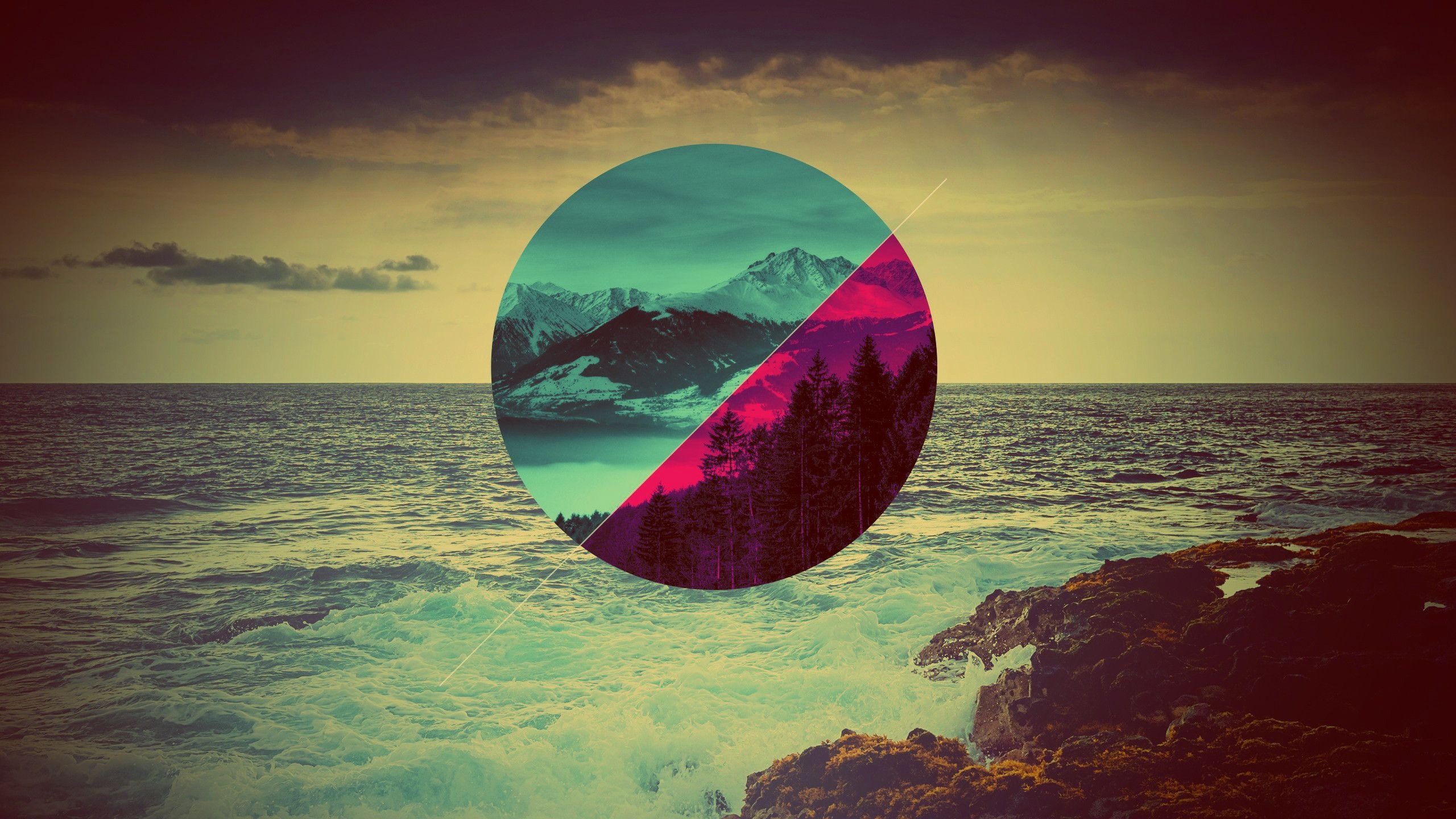 Ocean, Hipster Wallpaper, 2560x1440 HD Desktop