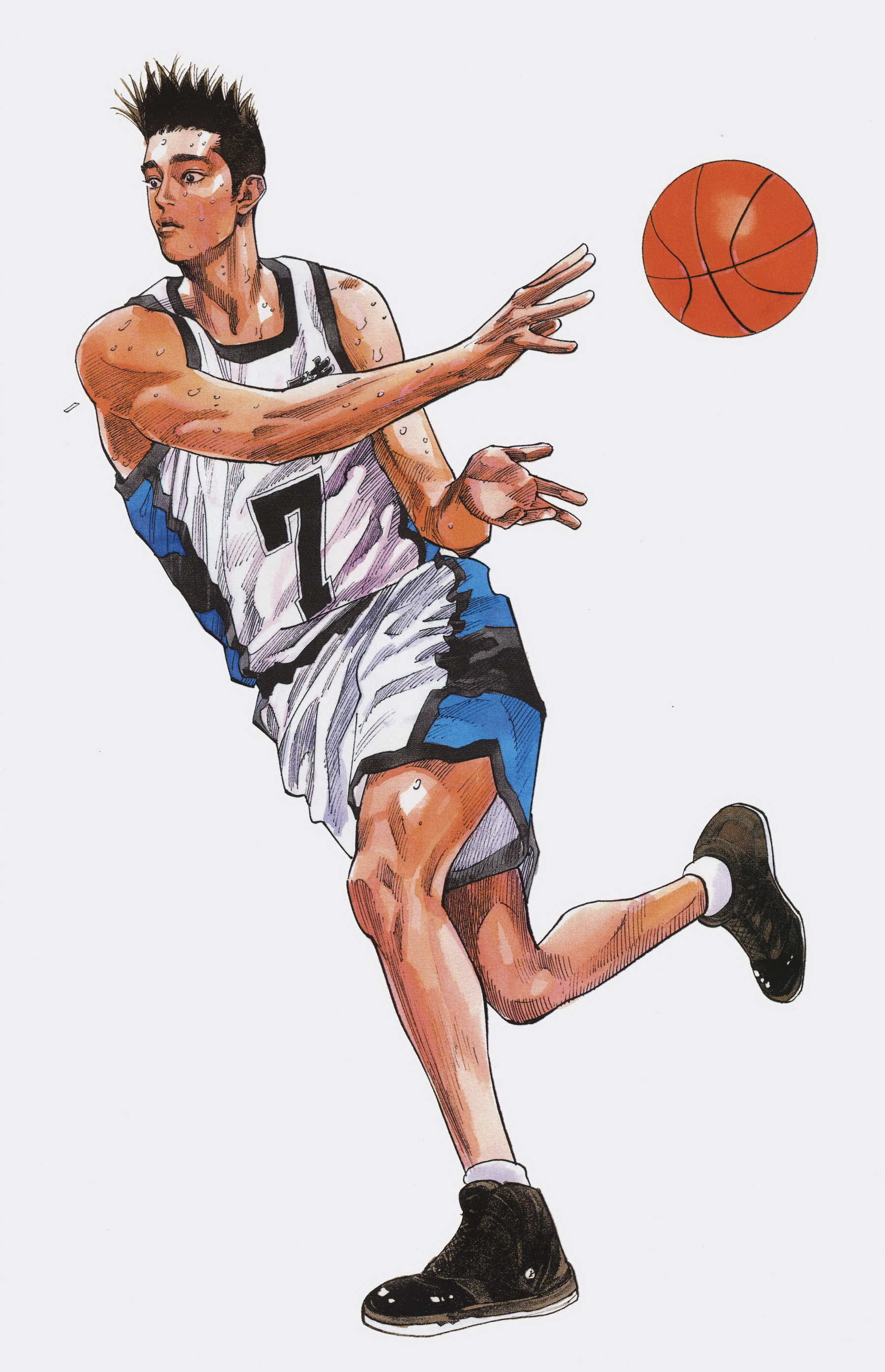 Akira Sendoh, Ryonan High basketball uniform, basketball, HD Phone wallpaper