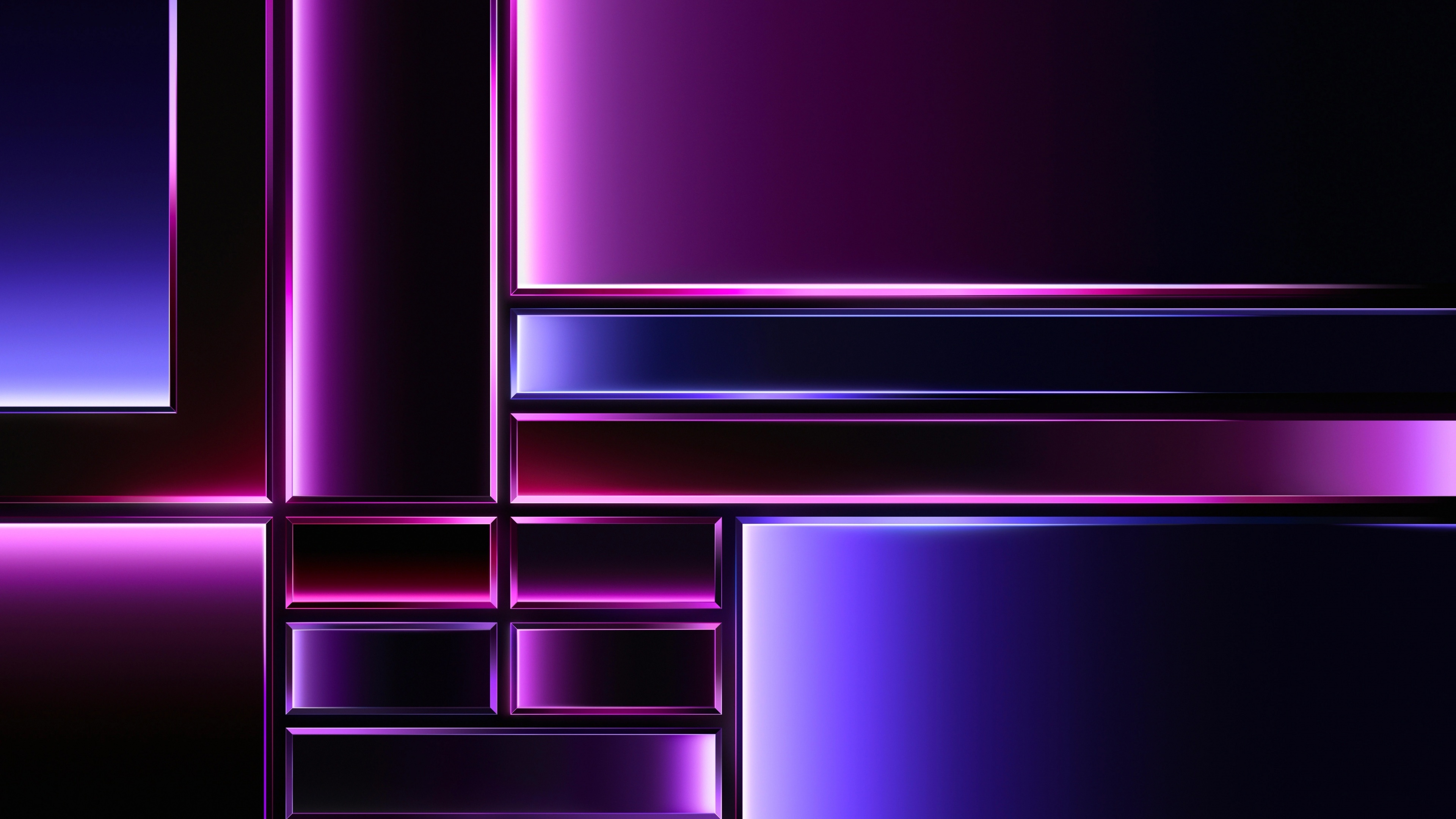 Purple aesthetic, 4K, Grid design, Magenta, Contemporary, 3840x2160 4K Desktop