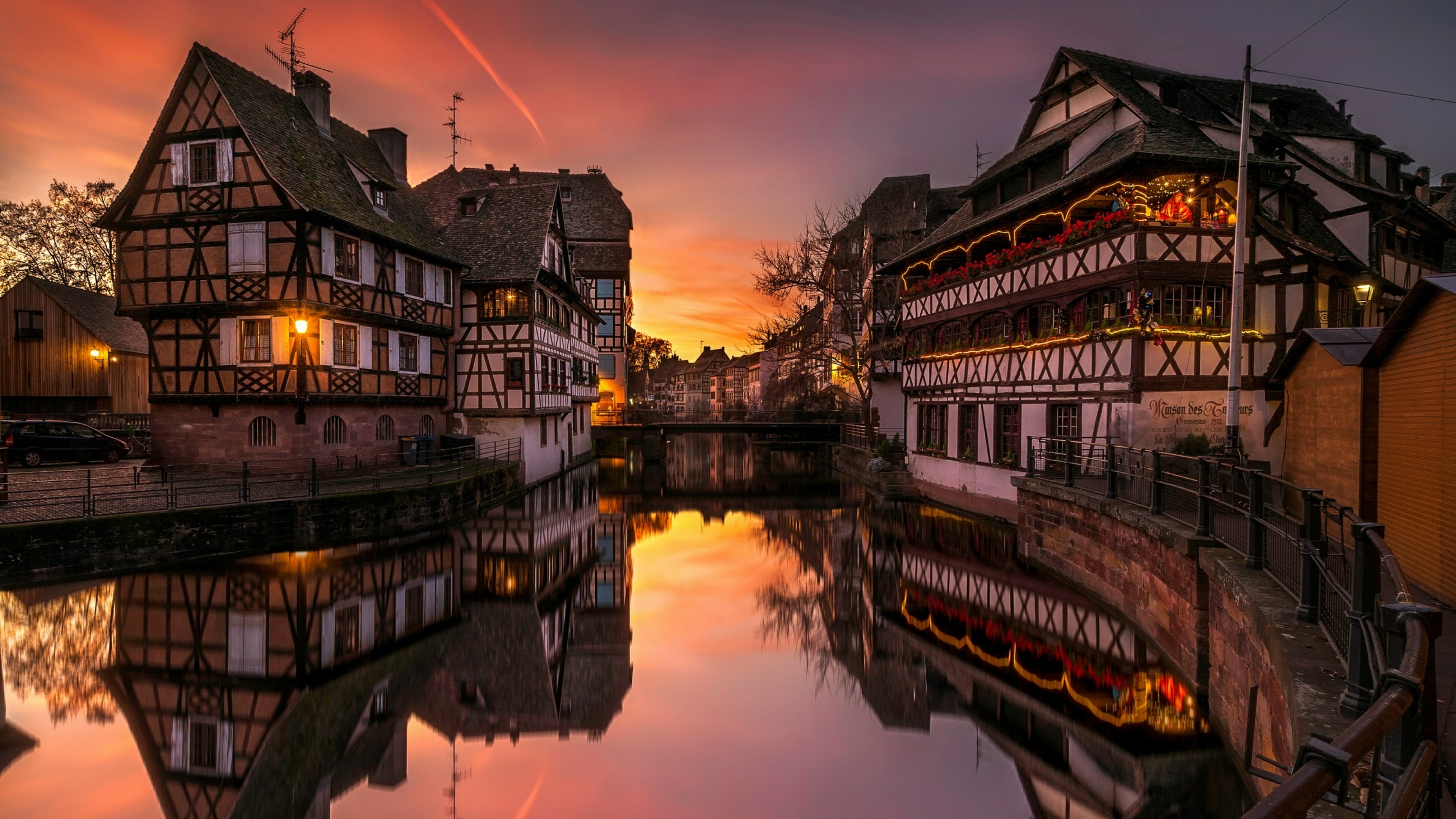 Maison des Tanneurs, Strasbourg (France) Wallpaper, 3840x2160 4K Desktop