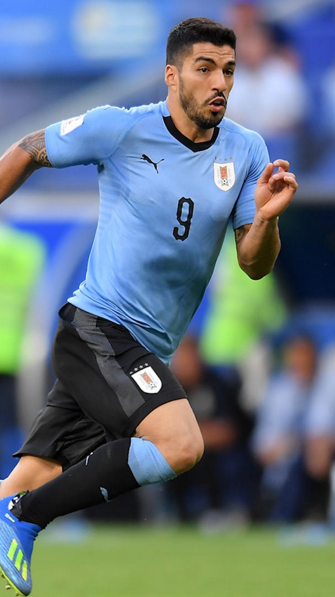 World Cup 2018, Luis Suarez Wallpaper, 1080x1920 Full HD Phone