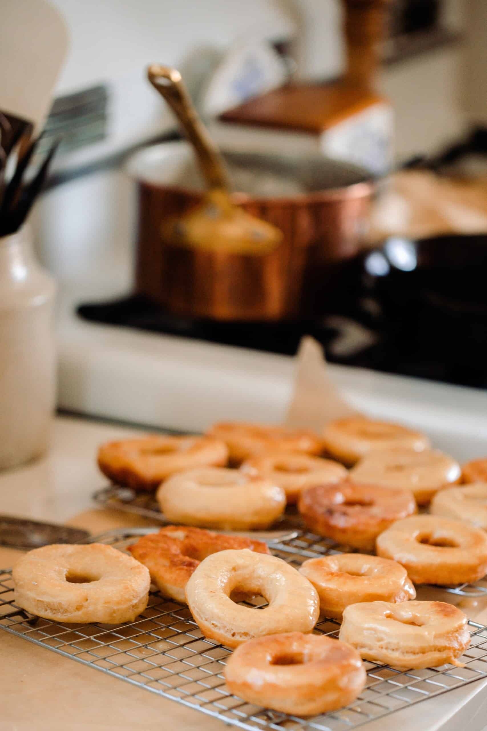 Sourdough donuts, Vanilla glaze, Farmhouse treat, Homemade delight, 1710x2560 HD Phone