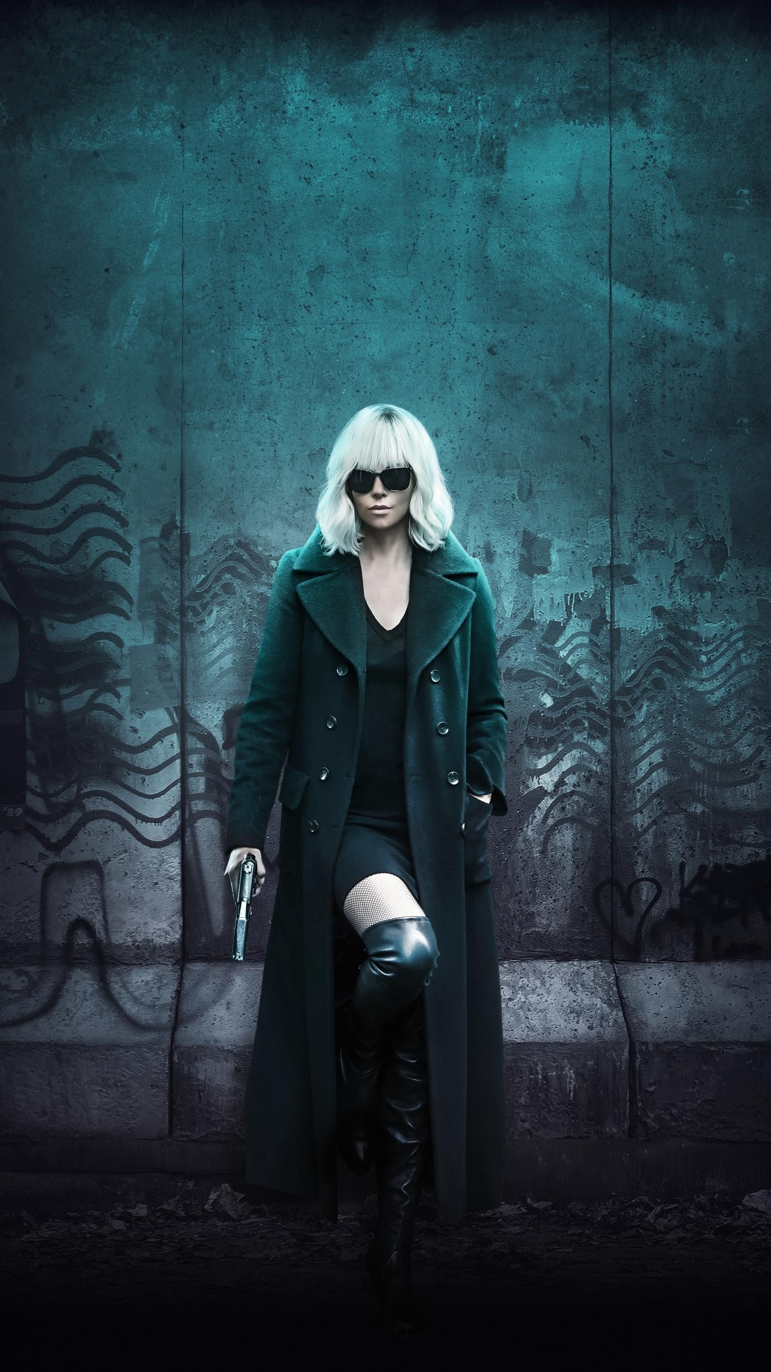 Atomic Blonde, Phone wallpaper, 4K wallpapers, 1540x2740 HD Phone