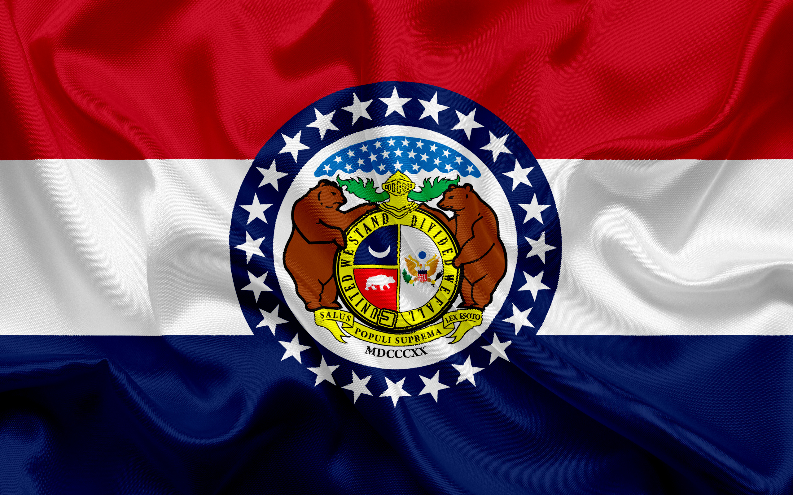 Missouri flag, State pride, Historic symbol, Represents unity, 2560x1600 HD Desktop