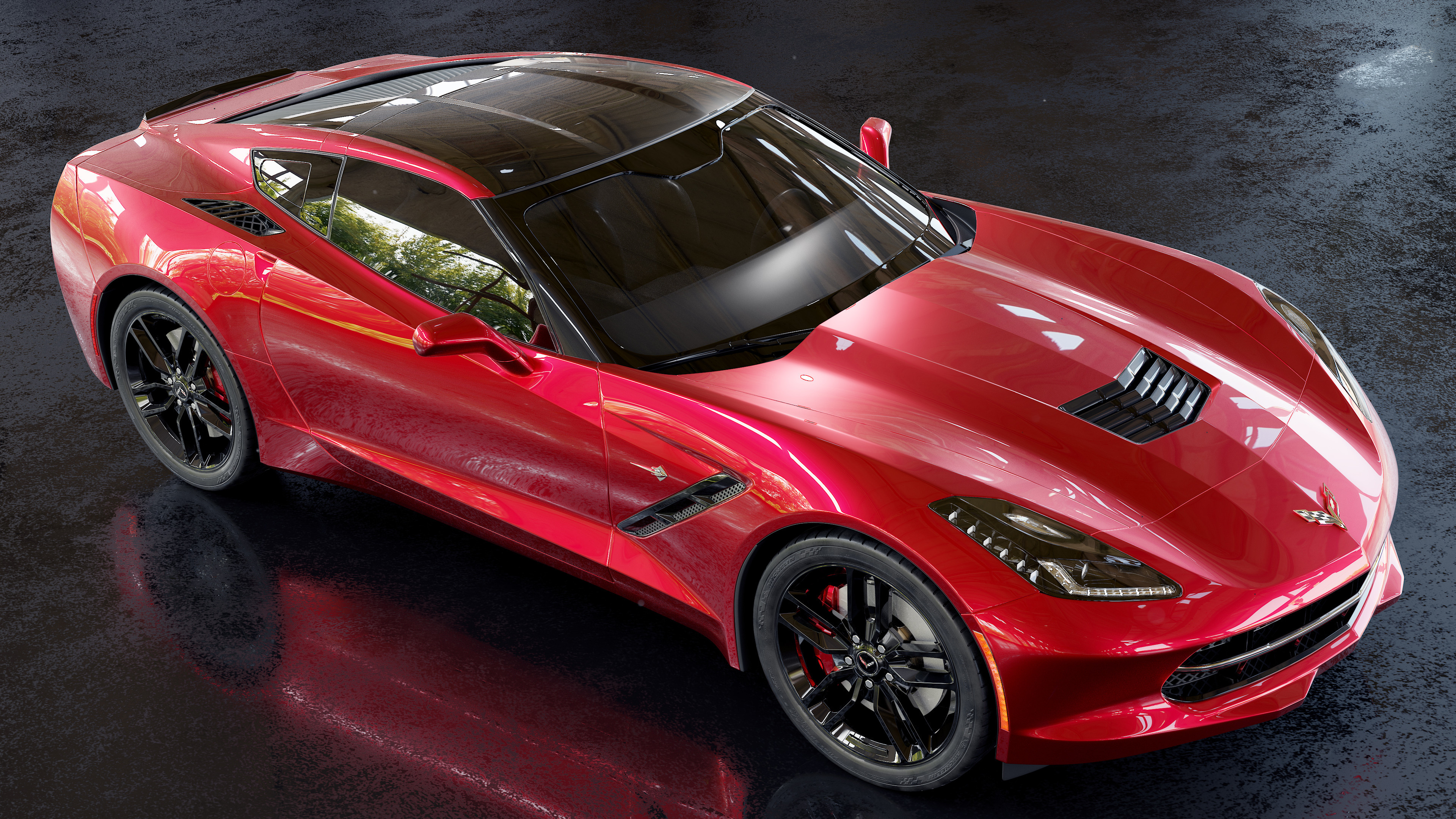 Chevrolet Corvette Stingray, Stunning appearance, Unforgettable beauty, Eye-catching car, 3840x2160 4K Desktop