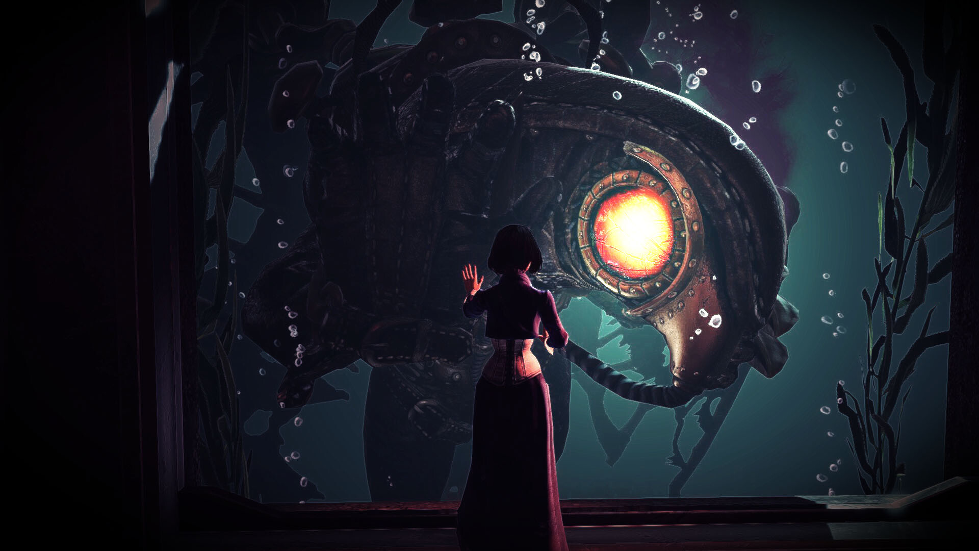 BioShock, Big Daddy protector, Alternate reality, Artistic wallpaper, 1920x1080 Full HD Desktop