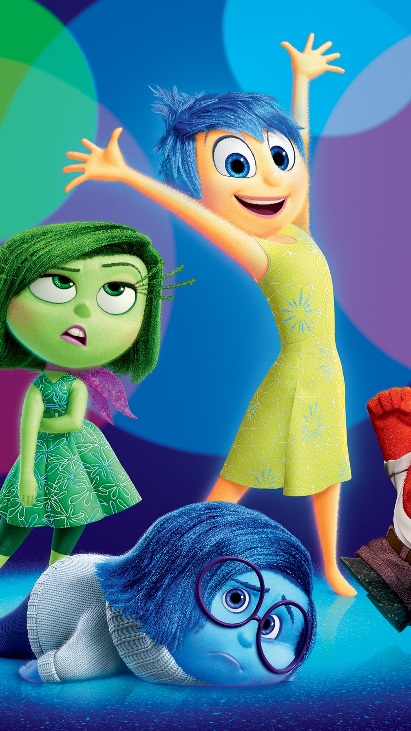 Disgust and Sadness, Joy (Inside Out) Wallpaper, 1440x2560 HD Phone
