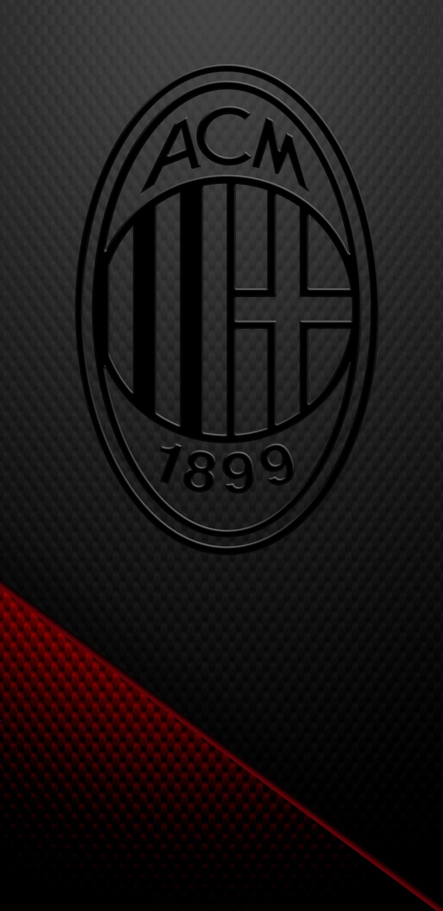 AC Milan blackout wallpaper, Football team photo, Soccer, 1440x2960 HD Phone