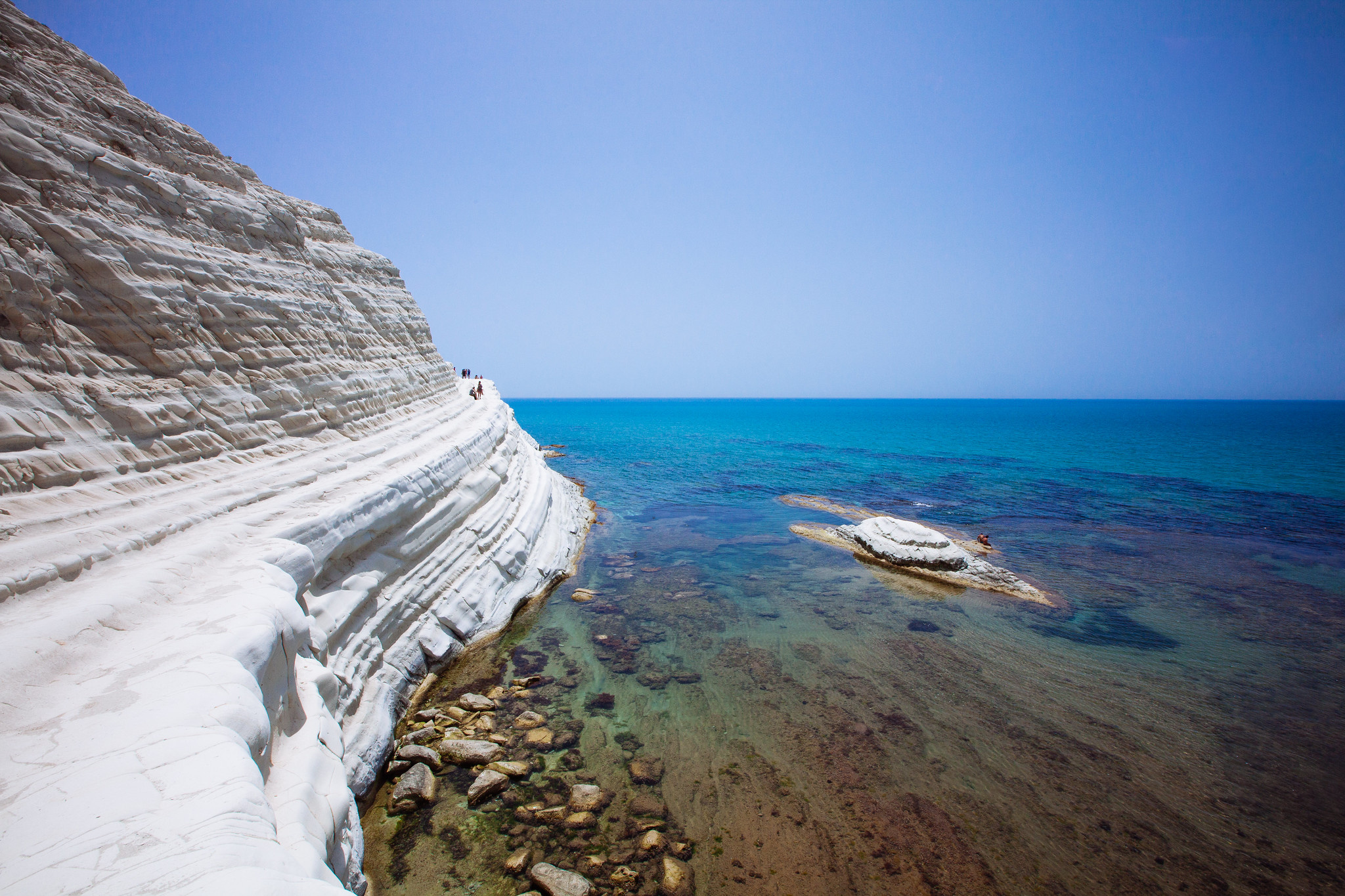 Scala dei Turchi arrival, Sicily travel guide, 2050x1370 HD Desktop