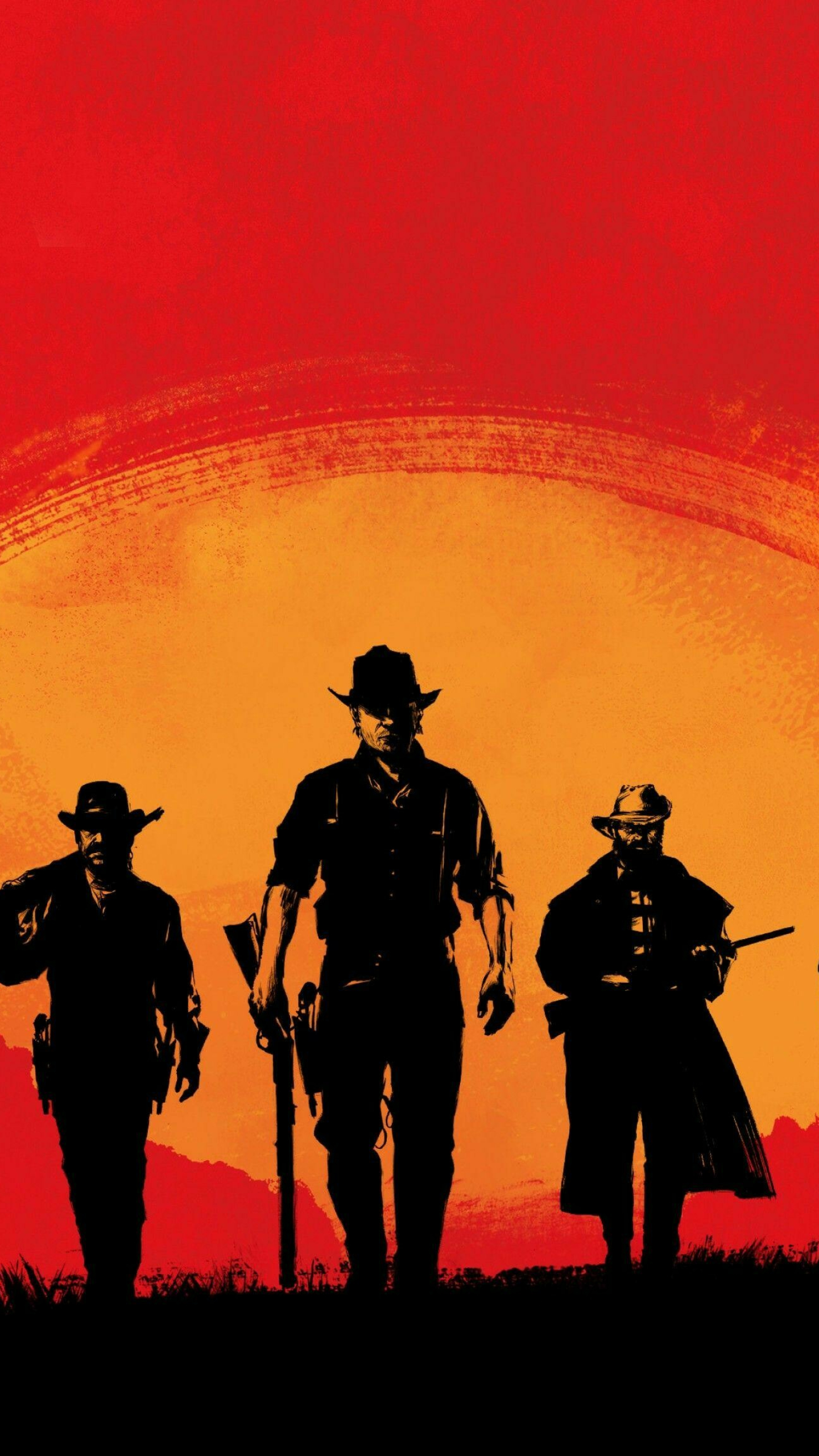 Red Dead Redemption 2, iPhone wallpapers, Customizable home screen, Gaming style, 1440x2560 HD Phone