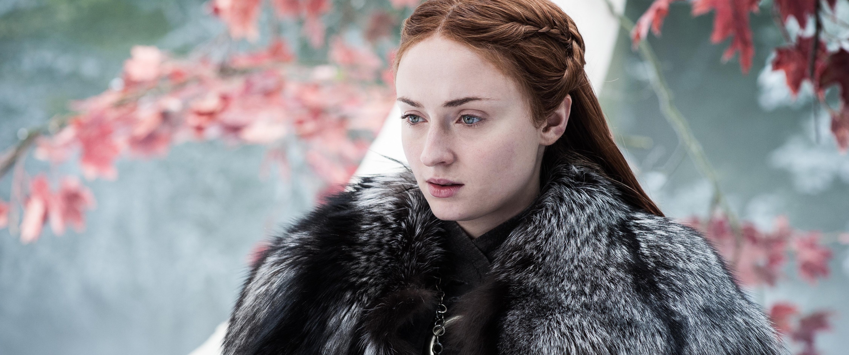 Sophie Turner Wallpaper, 4k, Game of Thrones, 3440x1440 Dual Screen Desktop