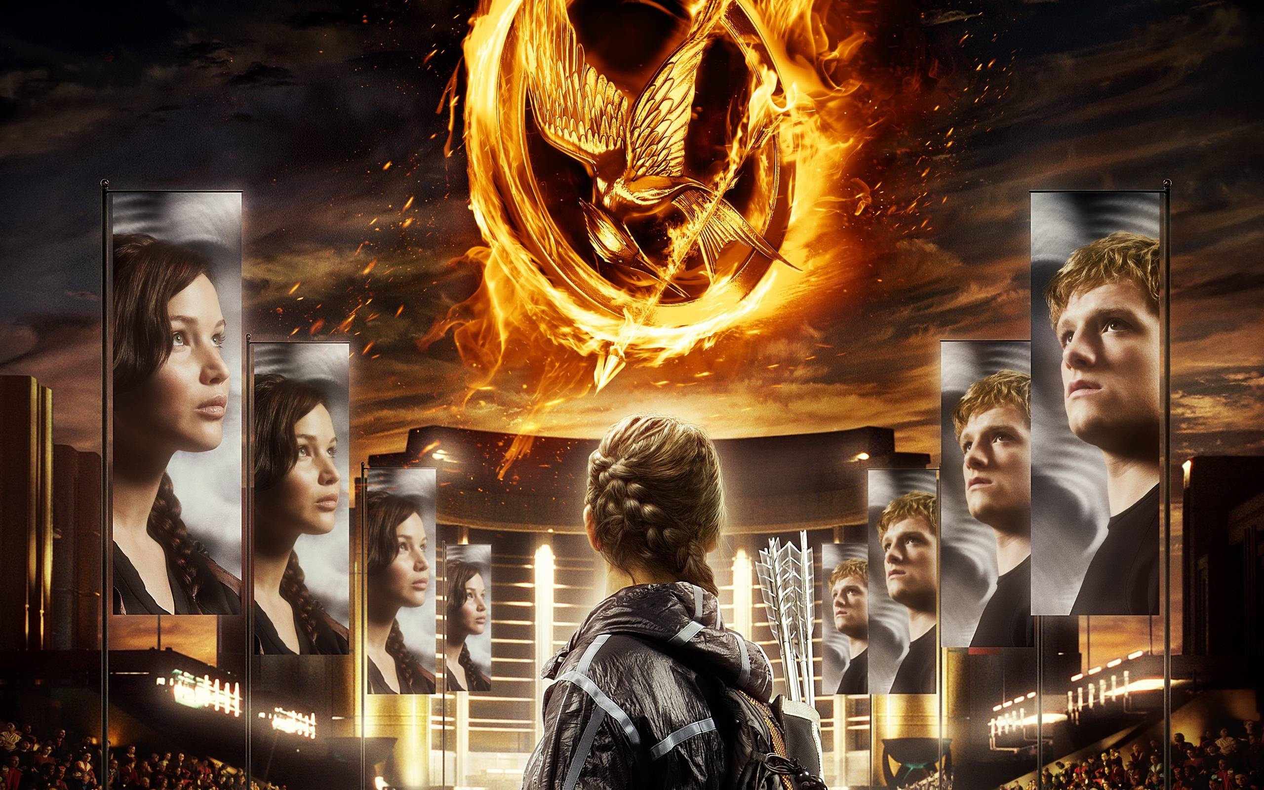 The Hunger Games, Cinematic wallpapers, Dystopian saga, Action-packed adventure, 2560x1600 HD Desktop