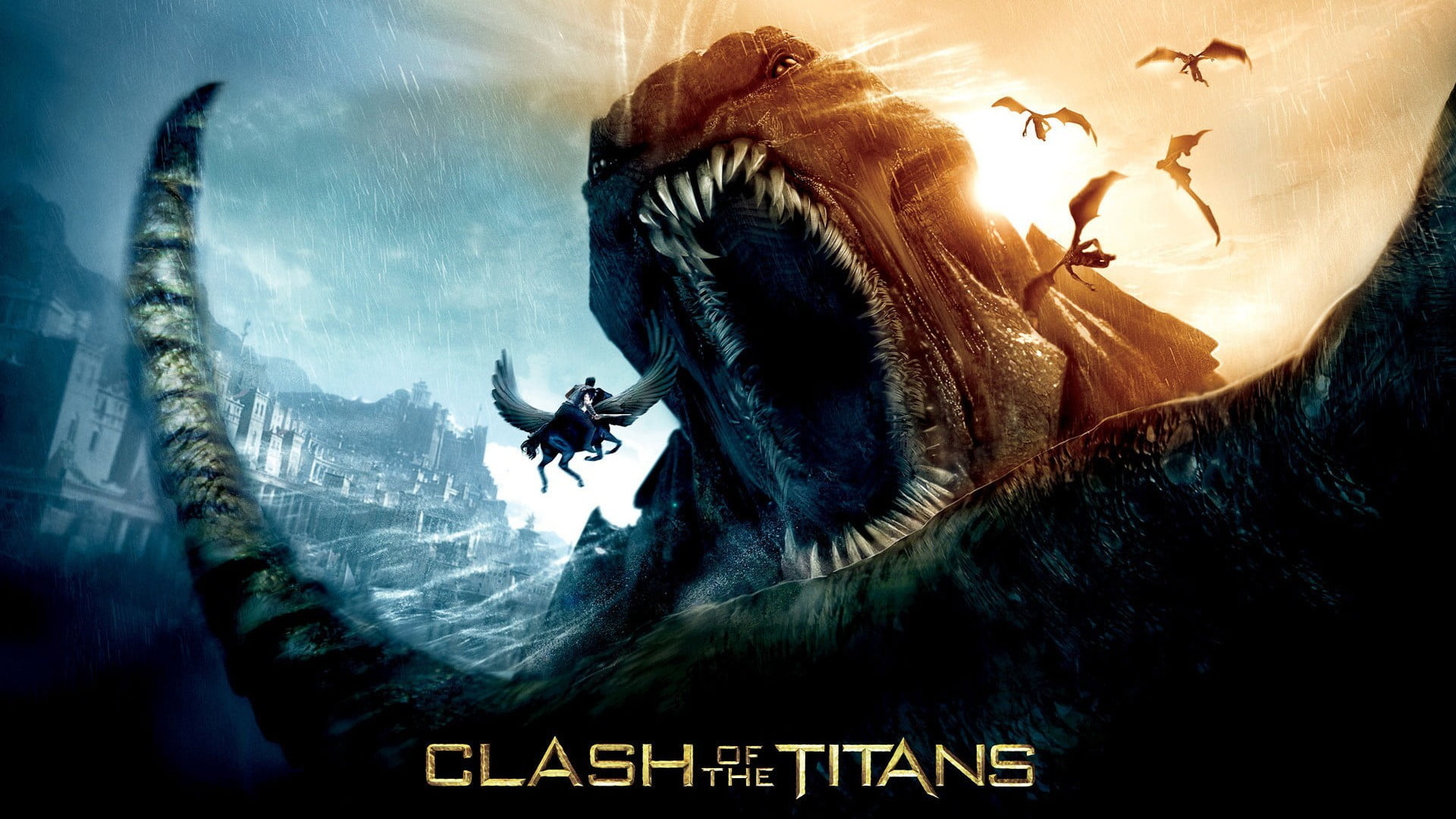 Clash of the Titans, Movie Poster Wallpaper, 1920x1080 Full HD Desktop