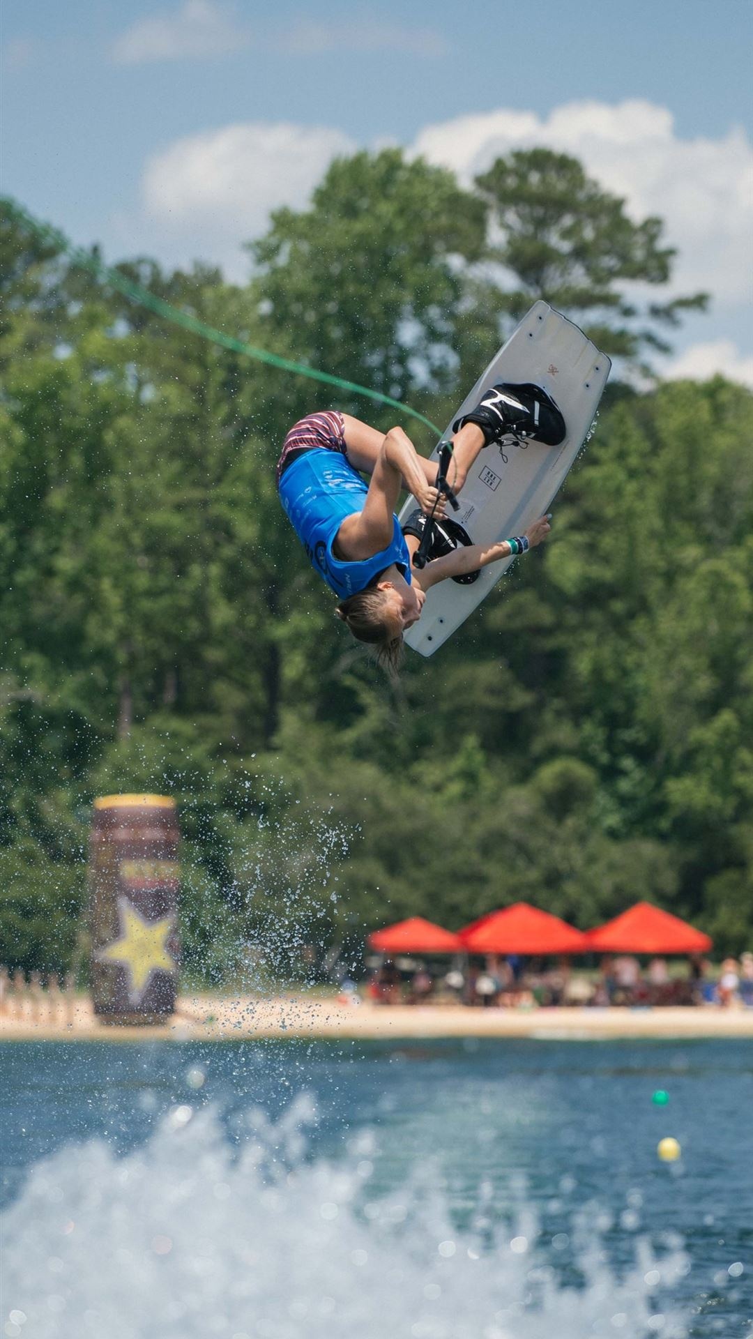 Wakesurfing thrill, Boarding adventure, Water sport, Extreme waves, 1080x1920 Full HD Phone