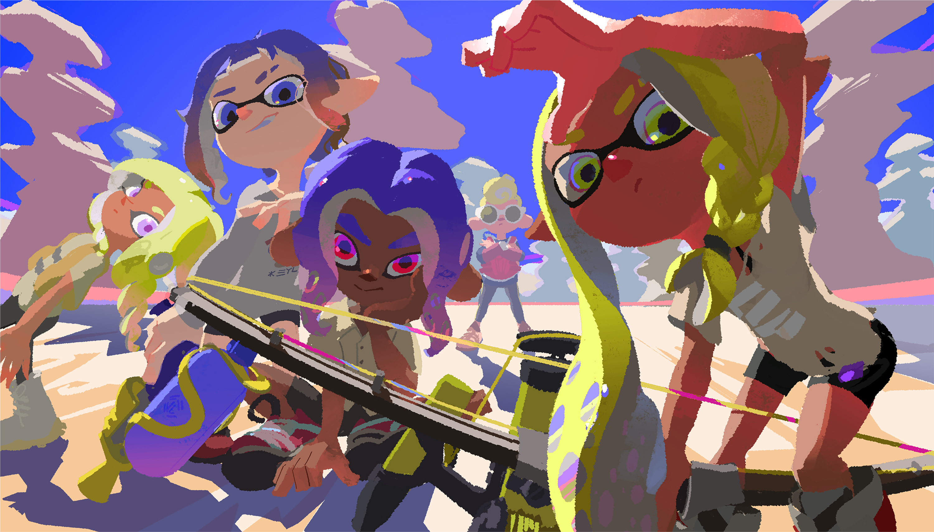 Splatoon 3 gaming, HD wallpaper background, Immersive visuals, 1920x1080, 3000x1710 HD Desktop