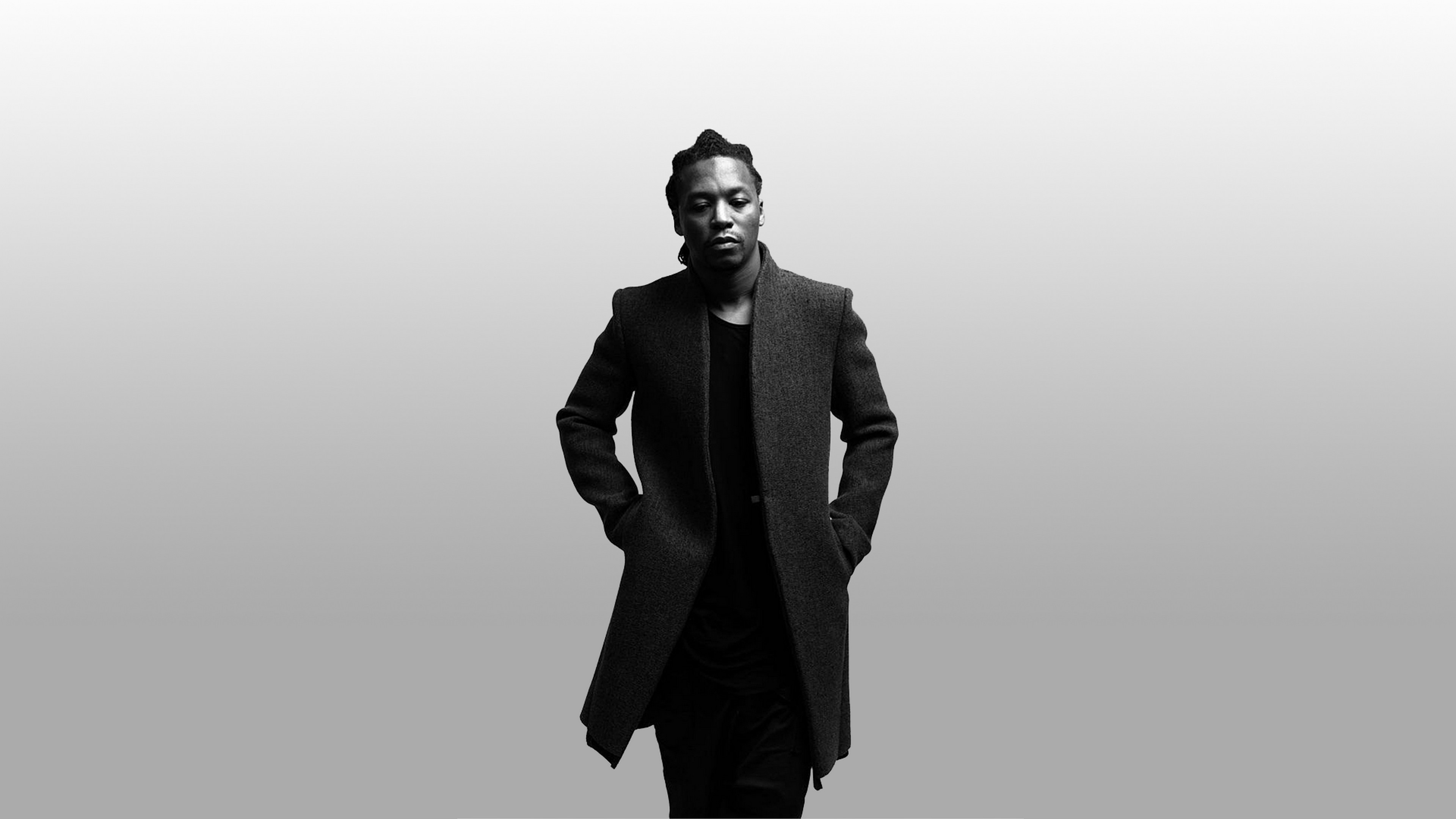 Lupe Fiasco music, white background wallpaper, 3840x2160 4K Desktop