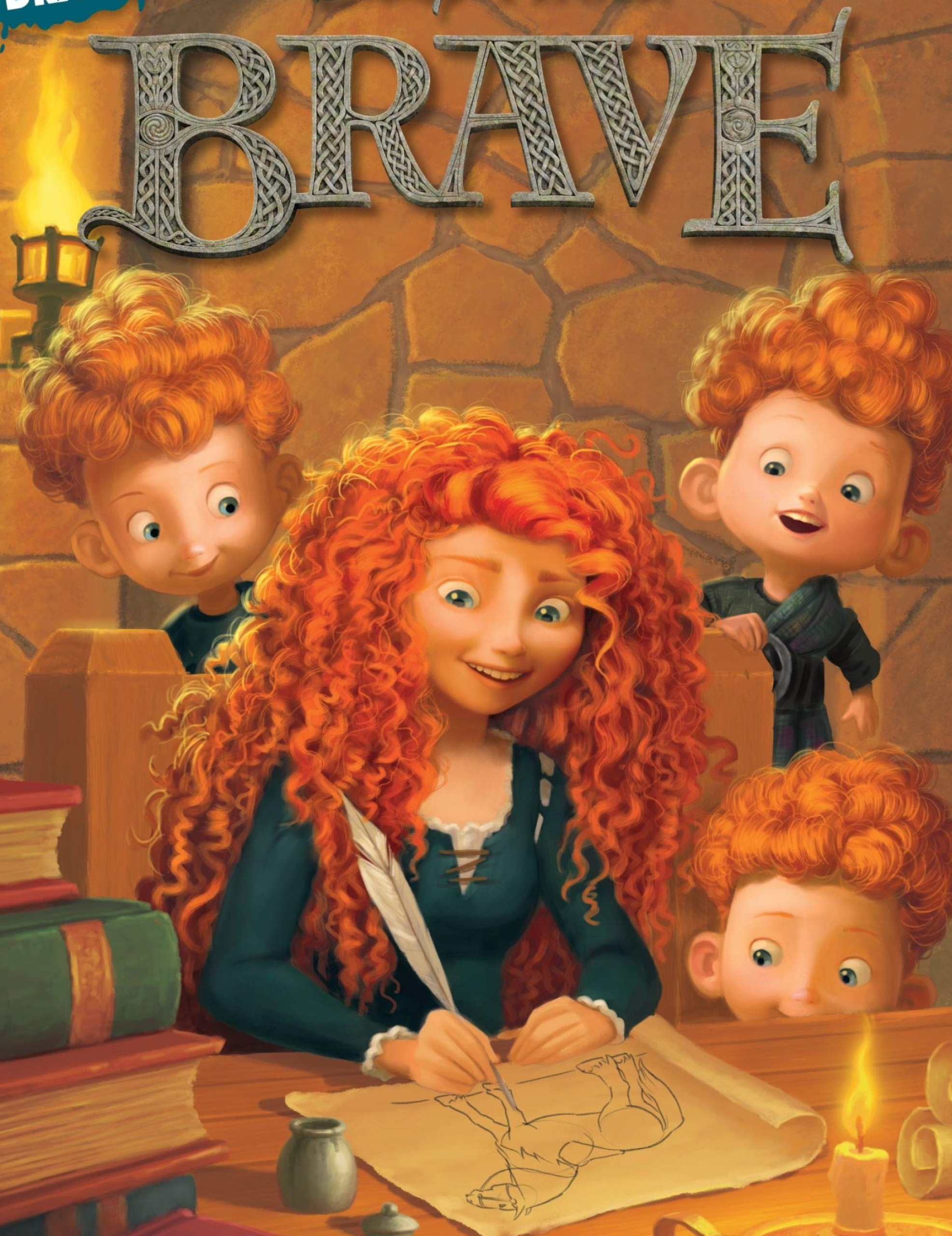 Princess Merida, Brave, Animation, Learn to Draw, 1980x2560 HD Phone