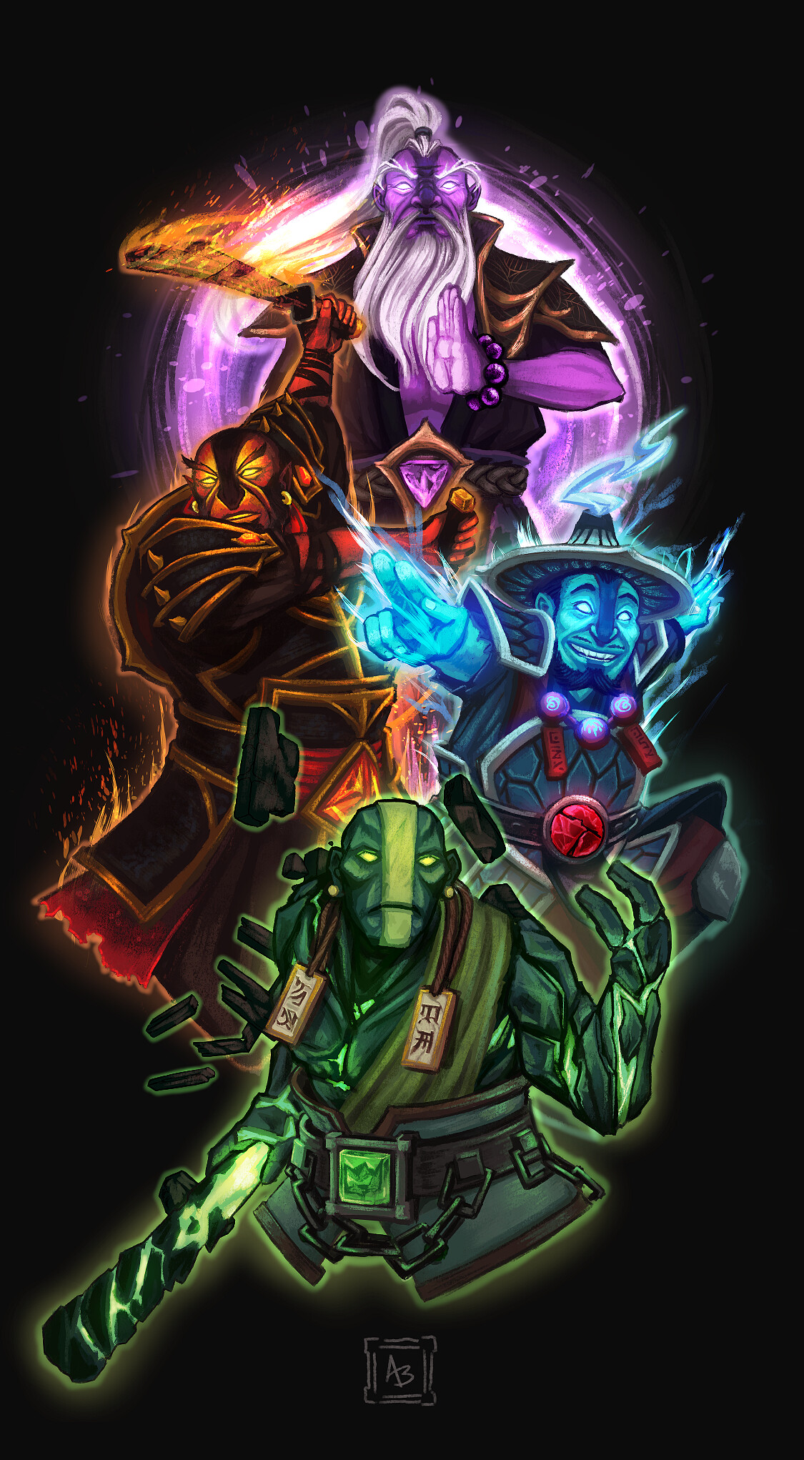 Dota 2 Fan Art, Creative Interpretations, Passionate Community, 1130x2050 HD Phone