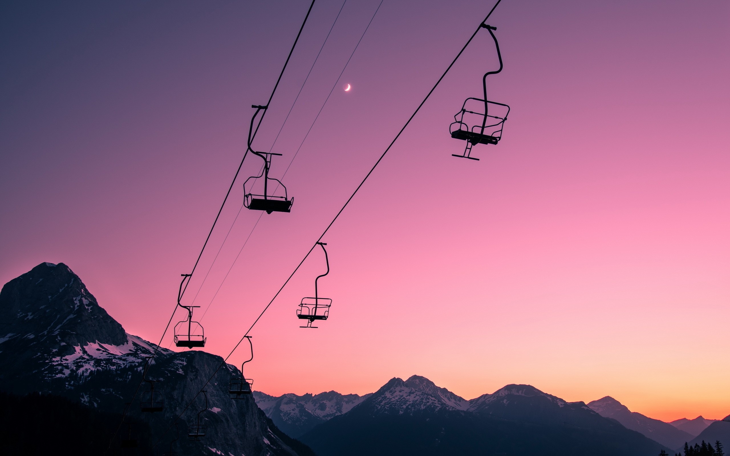 Cable car, Mountain transportation, Scenic views, Wallpaper backgrounds, 2560x1600 HD Desktop