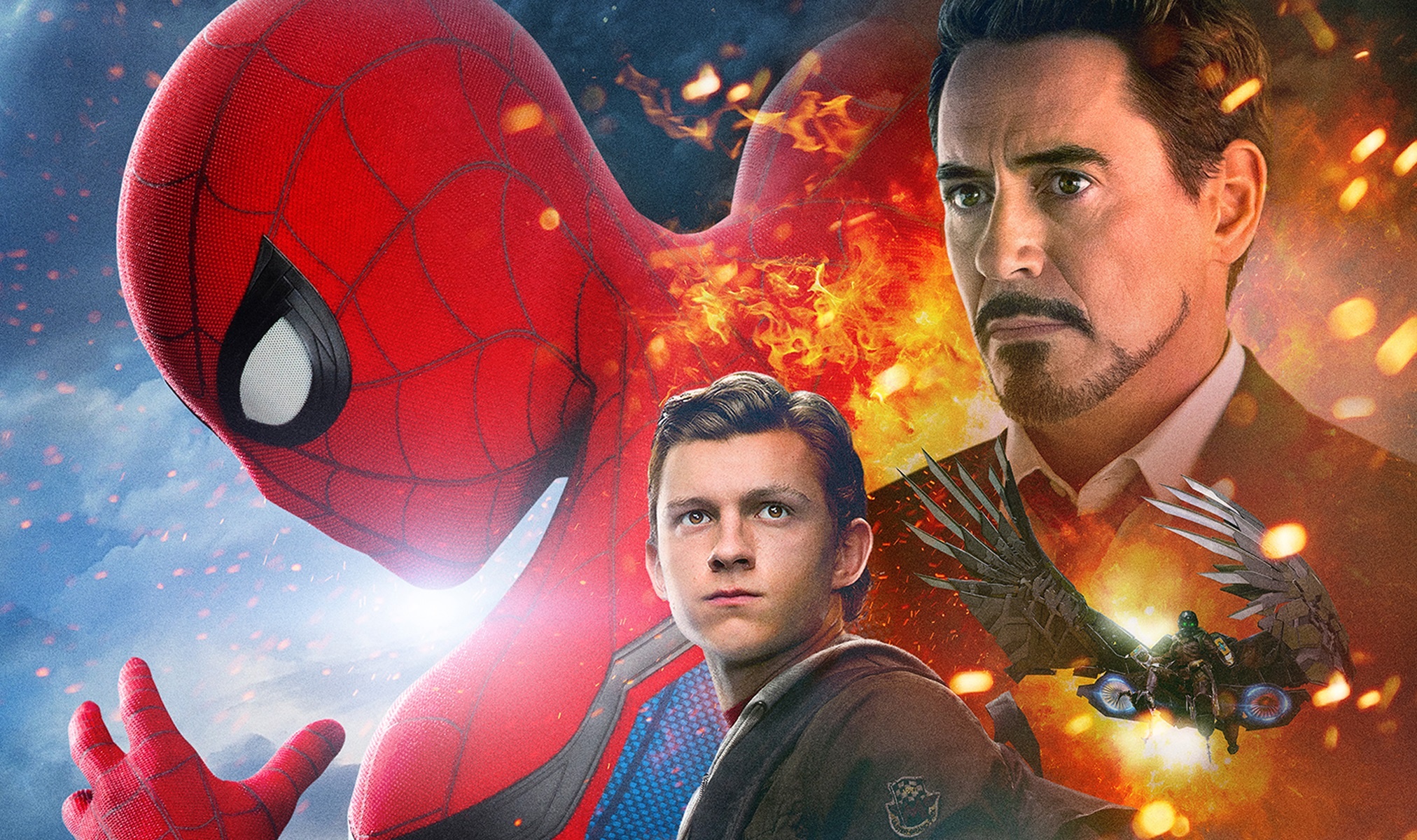 Iron Man, Tom Holland, Spider Man, HD wallpaper, Dynamic duo, 2030x1200 HD Desktop