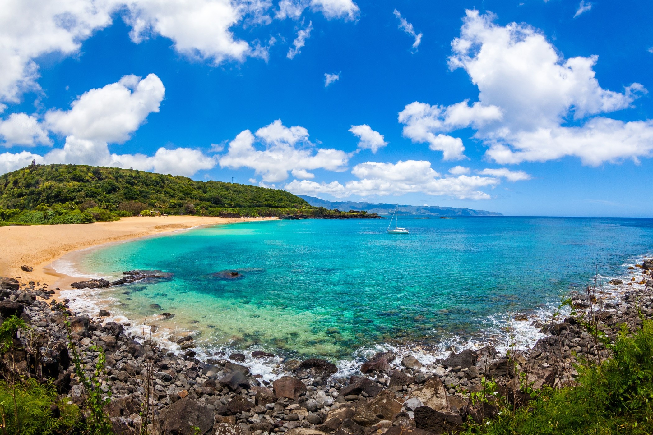 Waimea Bay, Hawaiian Ocean Wallpaper, 2100x1400 HD Desktop