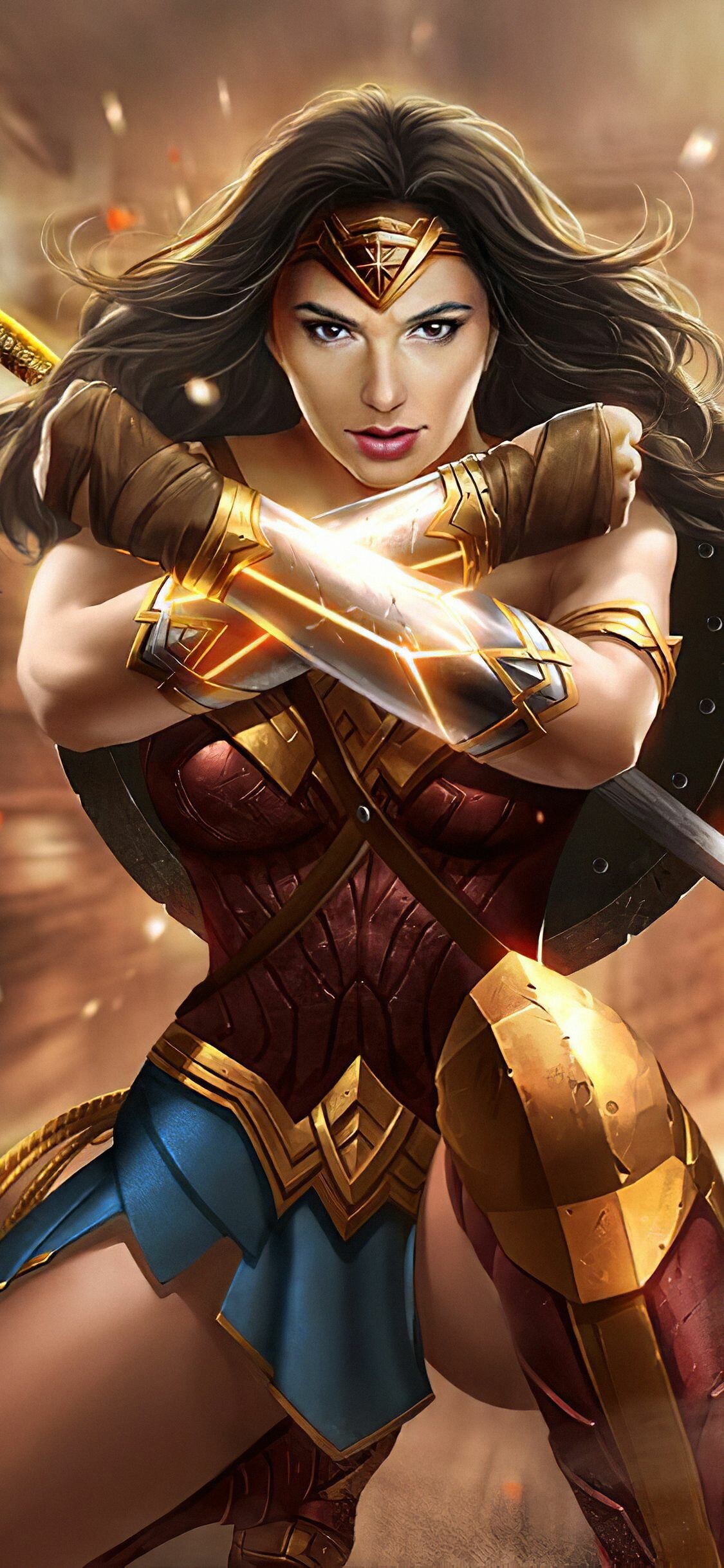 Wonder Woman, Newart 2019, Resolution pictures, Wonder Woman art, 1130x2440 HD Phone