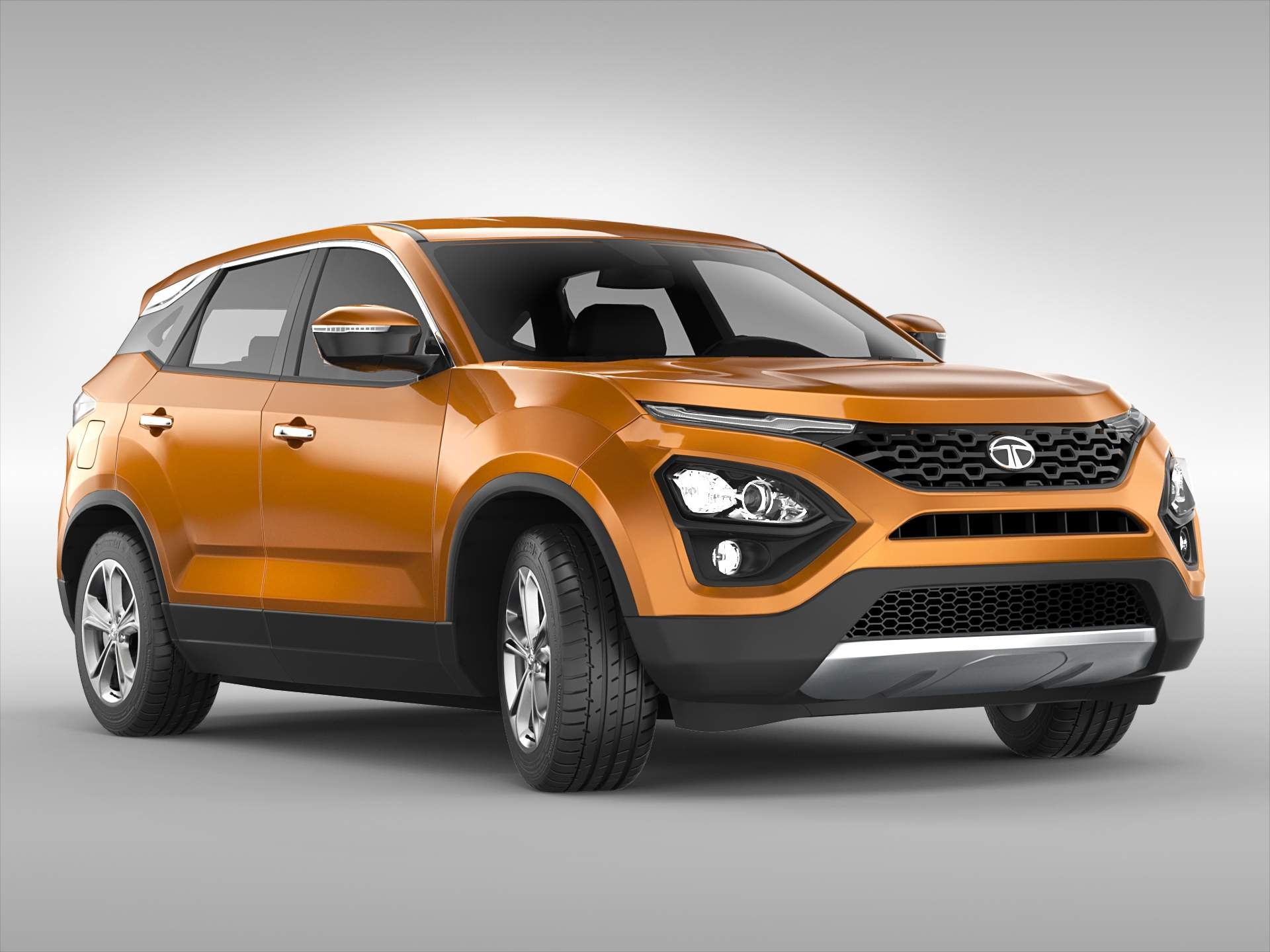 Tata Harrier, 3D car model, Detailed design, Realistic rendering, 1920x1440 HD Desktop