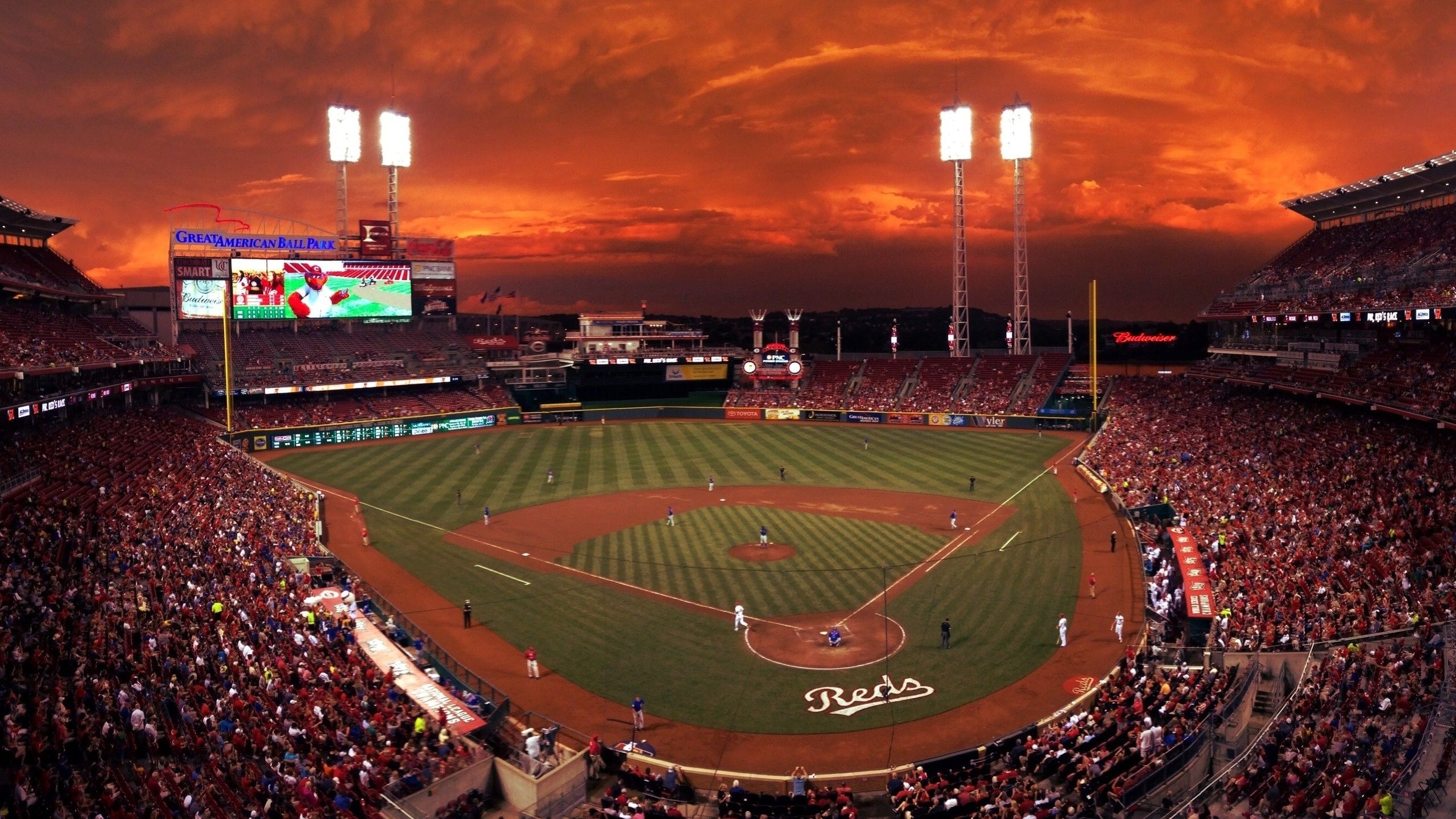 Great American Ball Park, Major League Baseball Wallpaper, 2560x1440 HD Desktop