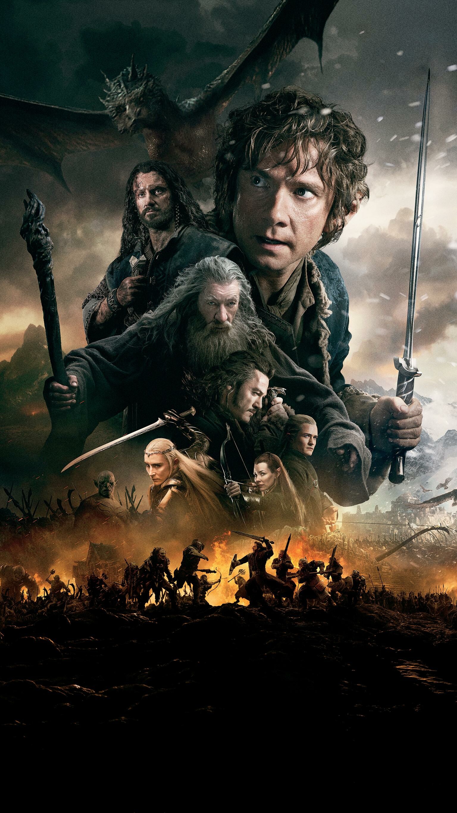 The Hobbit movies, Phone wallpapers, Adventure fantasy, Epic journey, 1540x2740 HD Phone