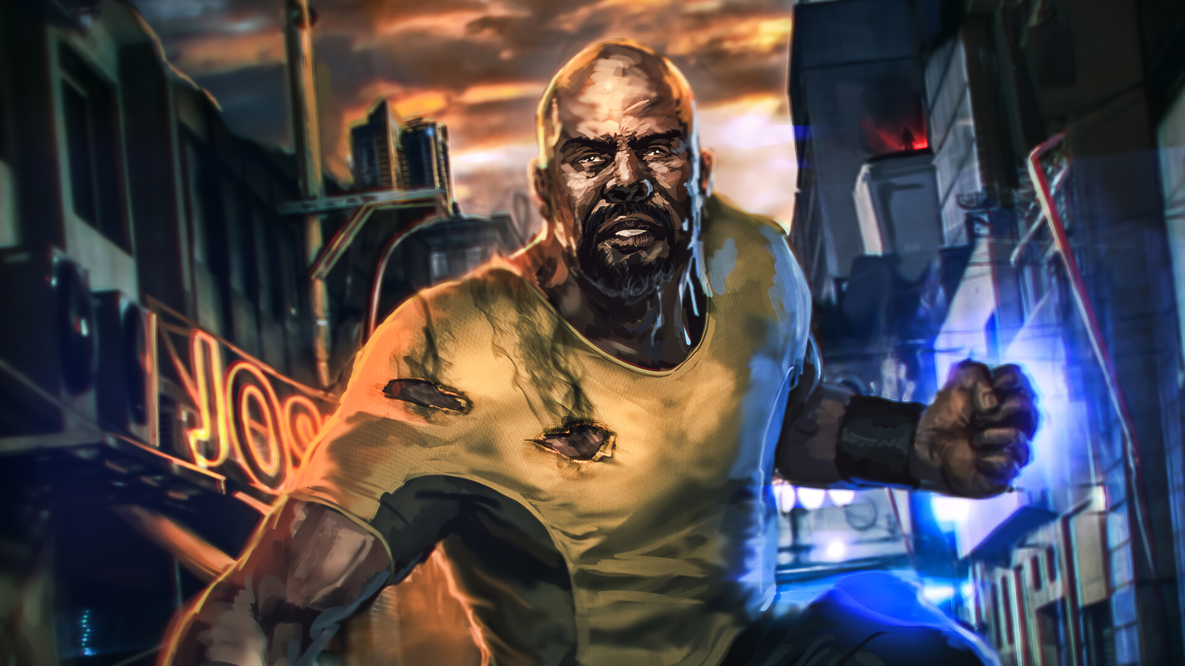 Luke Cage Comics, HD wallpapers, Luke Cage, 3840x2160 4K Desktop
