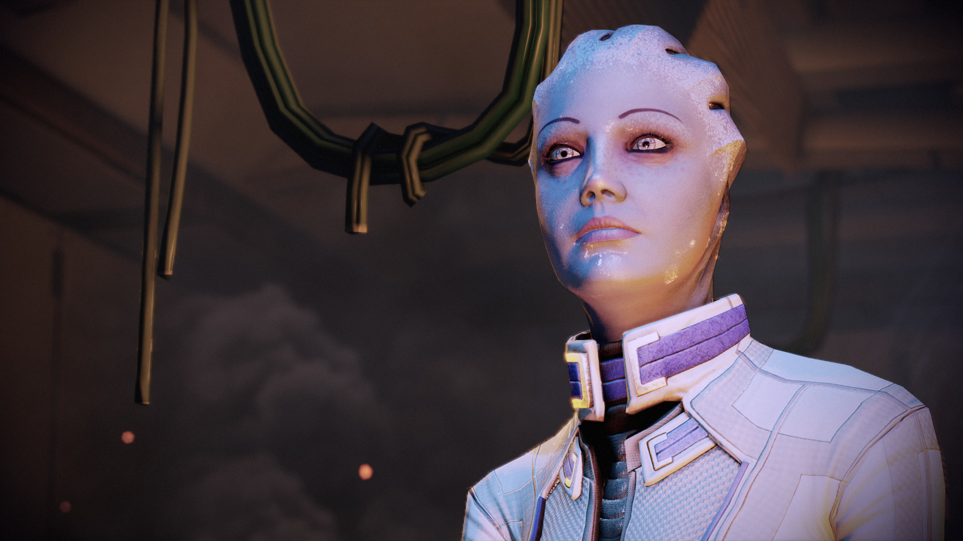 Mass Effect 2, Lair of the Shadow Broker, Consistency mod, Liara, 1920x1080 Full HD Desktop