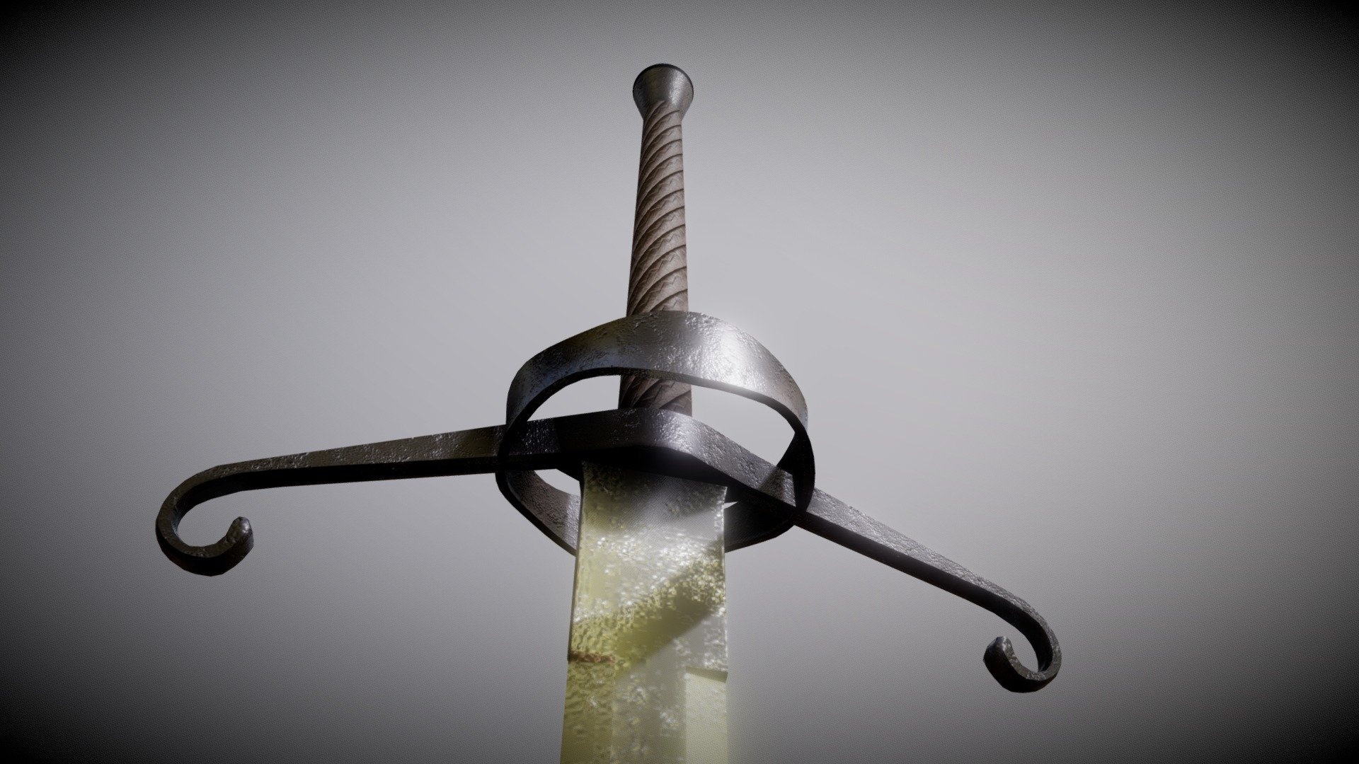Knight Sword, Monty Python reference, Legendary black knight, Royalty-free 3D model, 1920x1080 Full HD Desktop