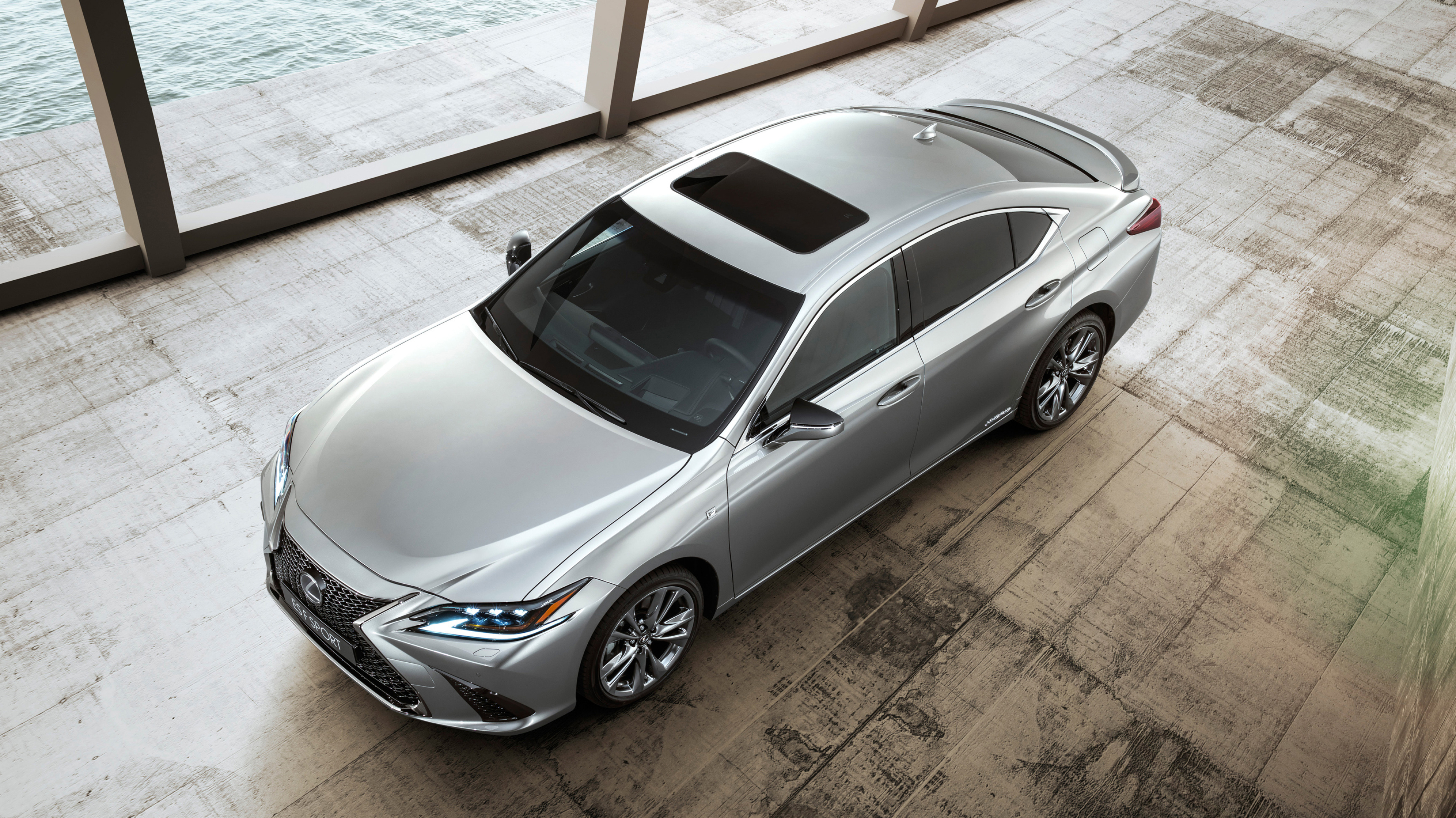 Lexus ES 300h F Sport, Sporty sophistication, Dynamic performance, Aggressive styling, 3840x2160 4K Desktop