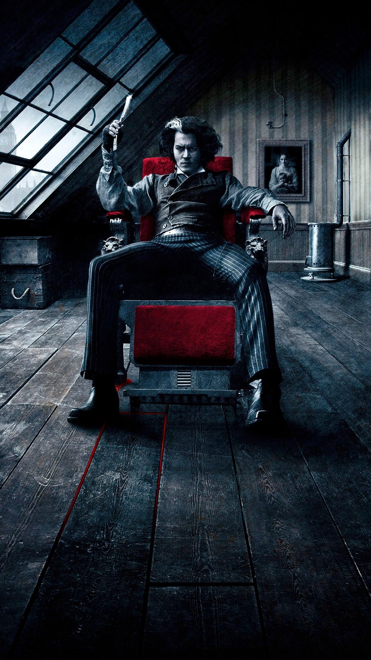 Sweeney Todd the demon, Wallpaper top free, Top free Sweeney, Todd backgrounds, 1540x2740 HD Phone