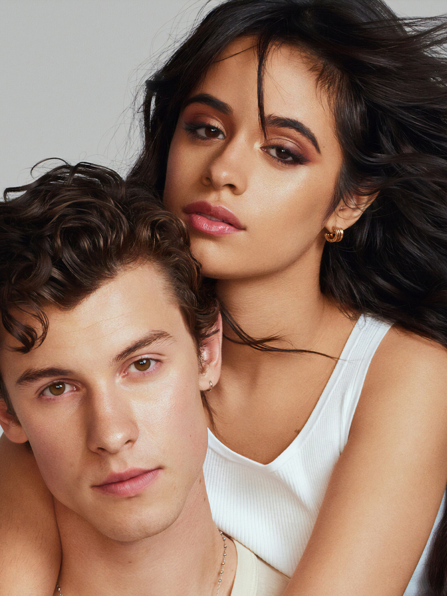 Shawn Mendes, Camila Cabello, Seorita photoshoot, 4K Ultra HD, 1540x2050 HD Phone