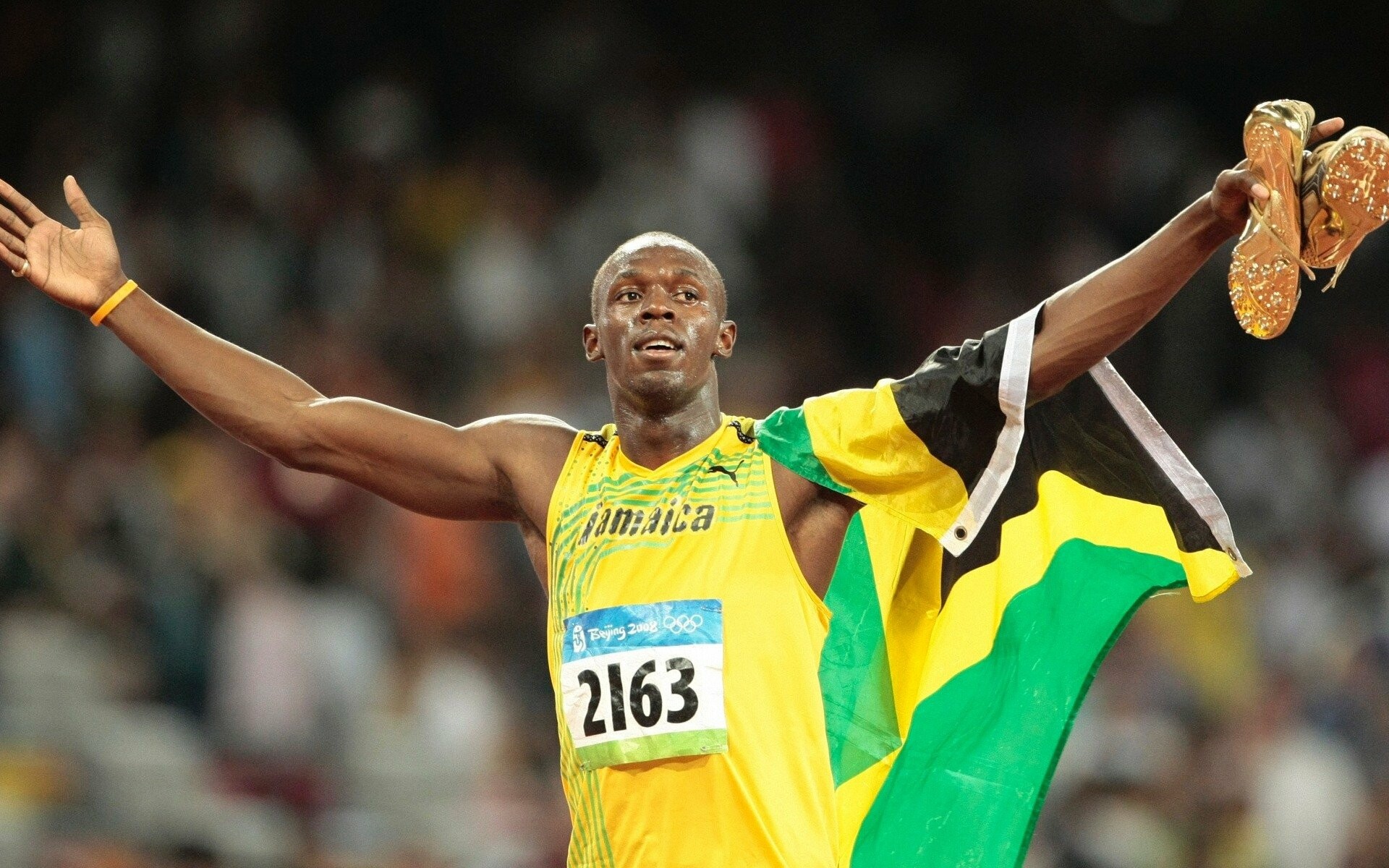 Usain Bolt, Jamaican sprinter, Atletismo wallpaper, Track and field, 1920x1200 HD Desktop
