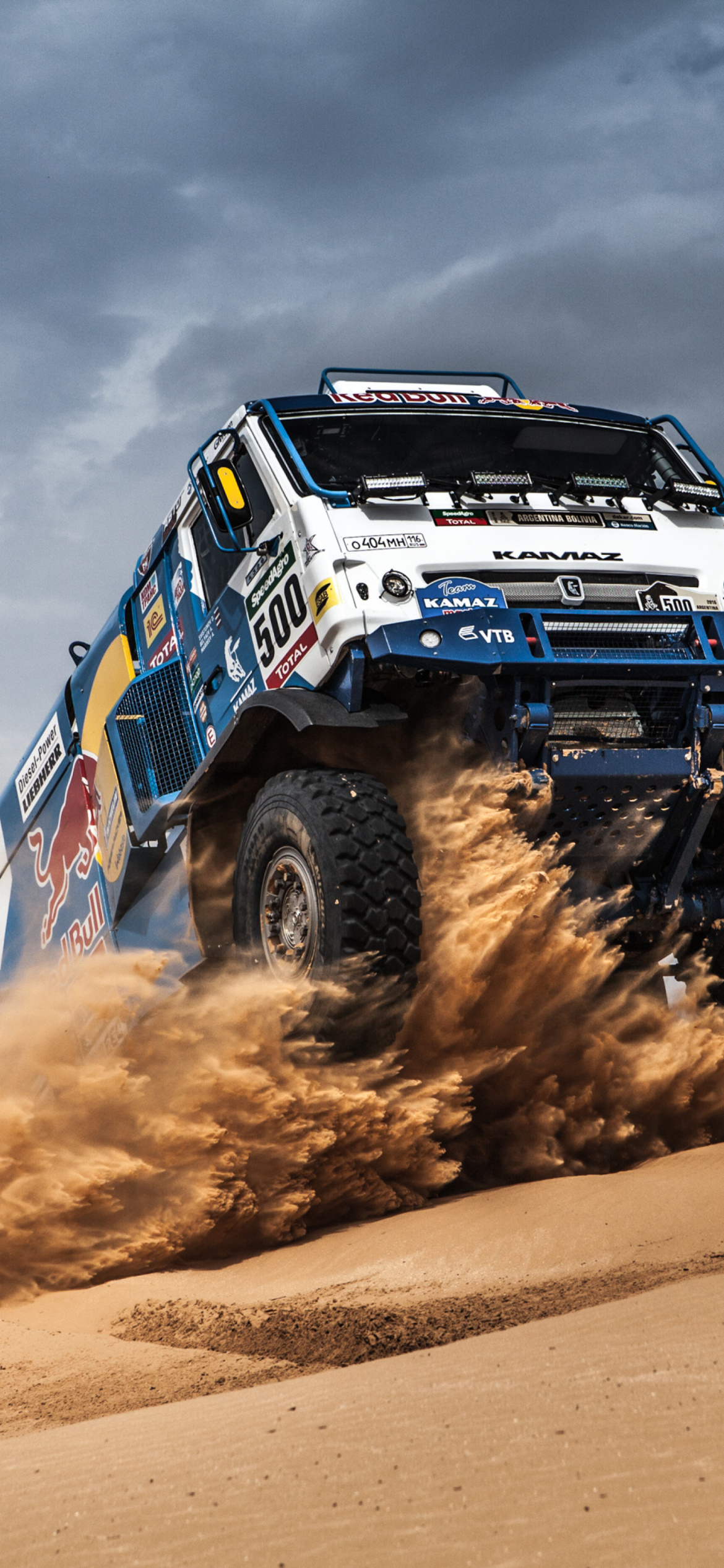 Rally, Kamaz truck, Wallpaper, iPhone 12 Pro, 1170x2540 HD Phone