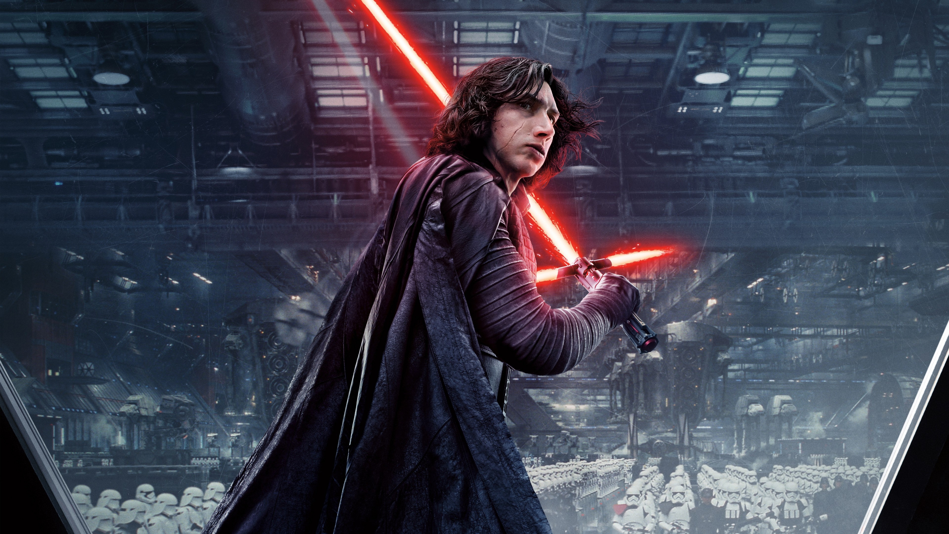 Adam Driver, Kylo Ren Star Wars, Wallpaper, 3840x2160 4K Desktop