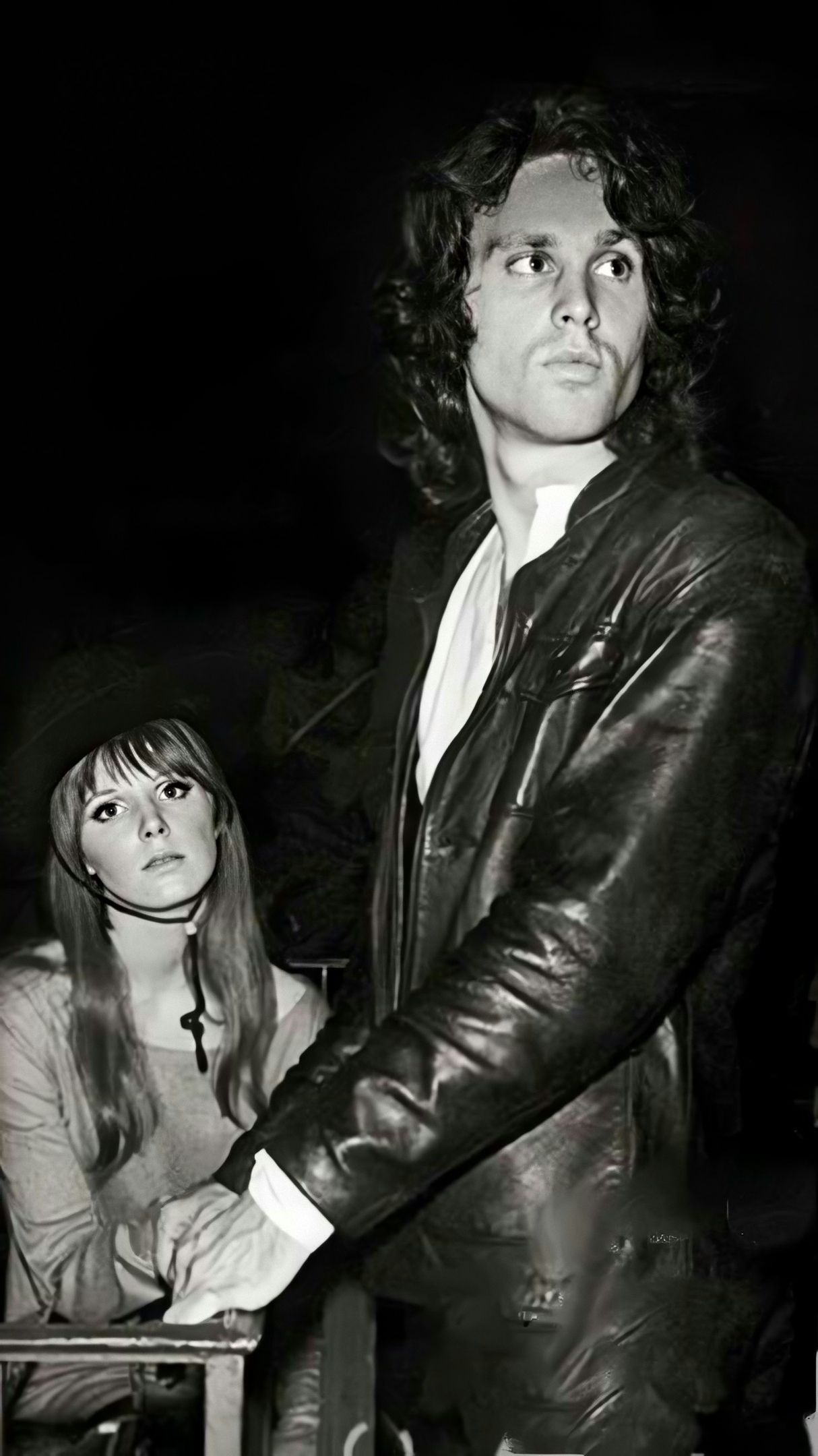 Jim Morrison and Pam, The Doors, Jim Morrison photos, Pam Morrison, 1220x2160 HD Phone