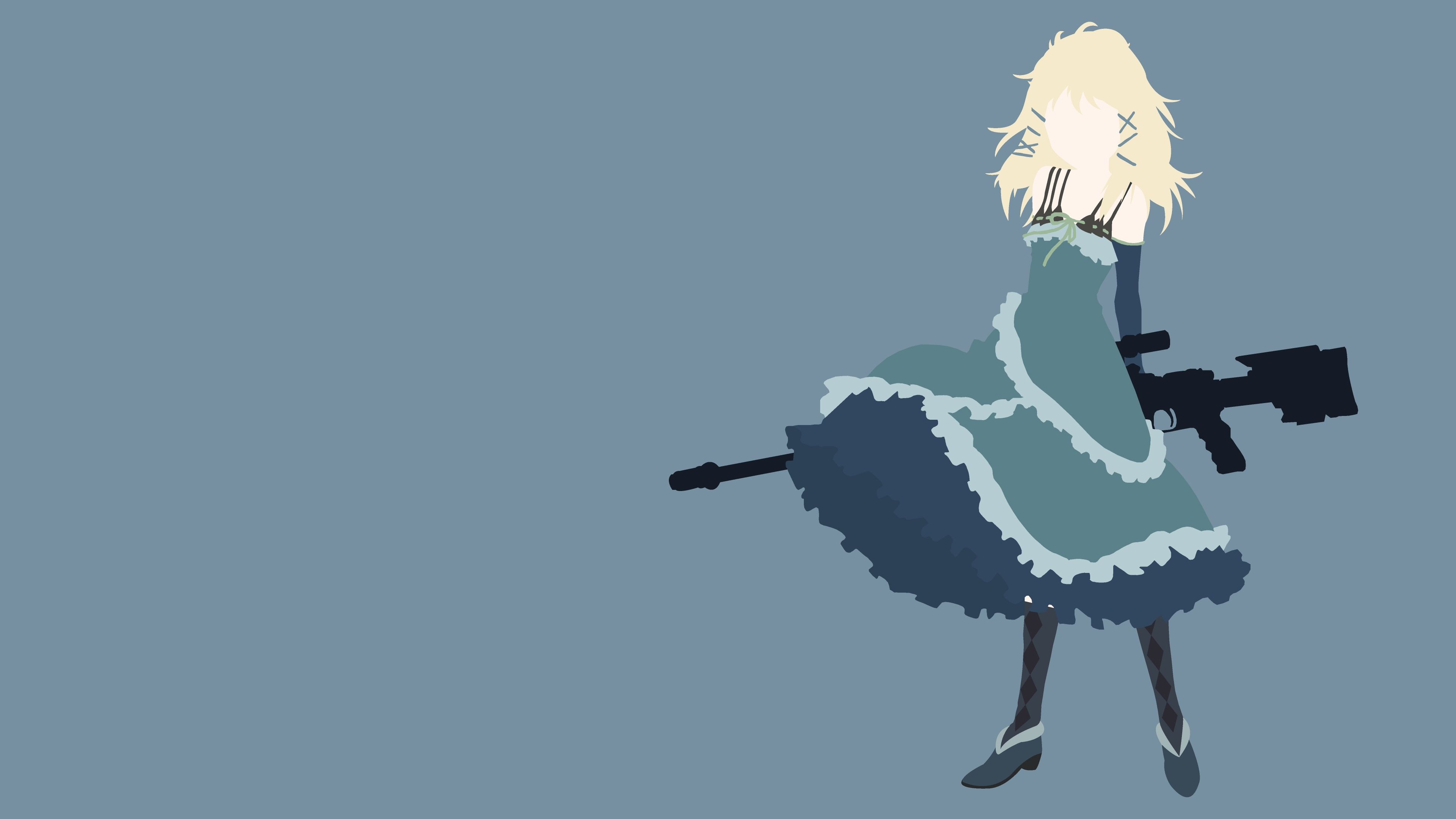 Black Bullet, Minimalist wallpaper, Microchokushex, Minimalist wallpaper, 3840x2160 4K Desktop