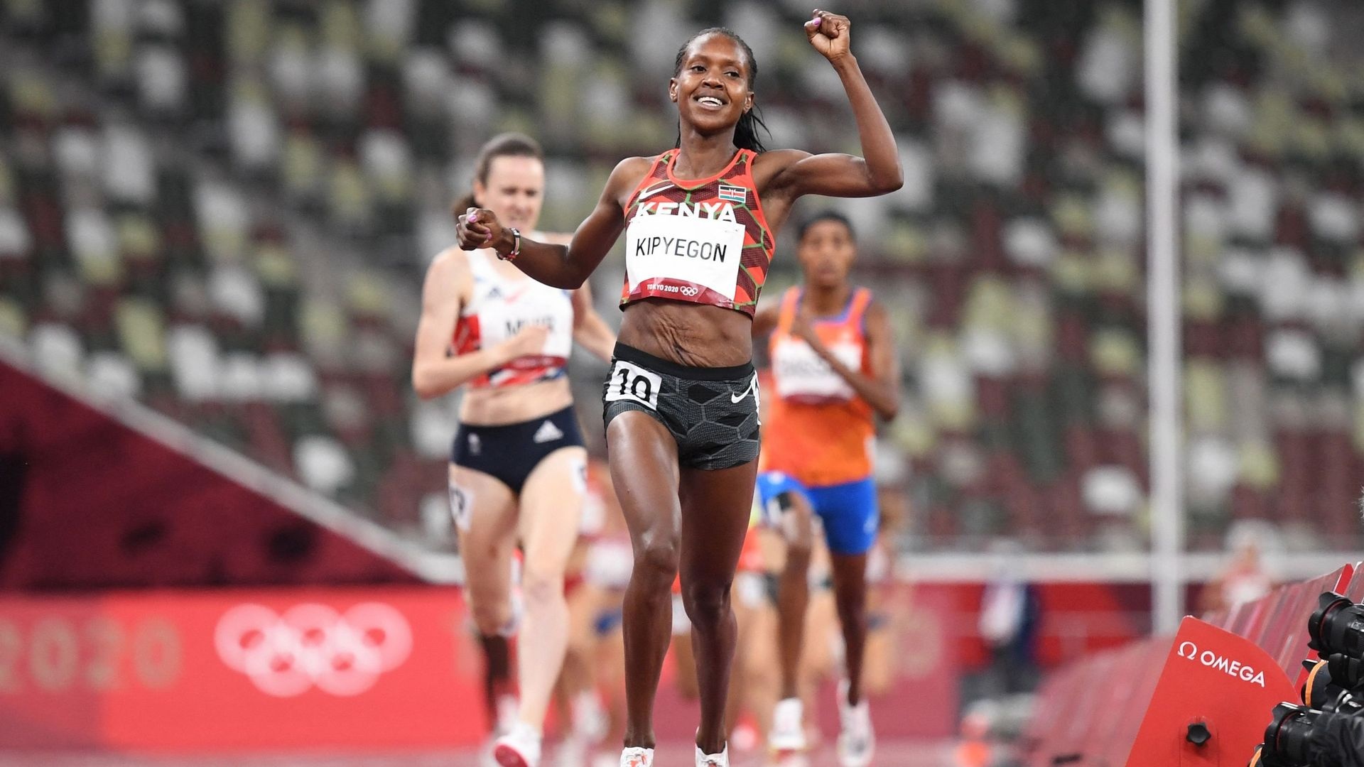 Faith Kipyegon, Keeps 1500m title, Sifan Hassan dream ends, 1920x1080 Full HD Desktop