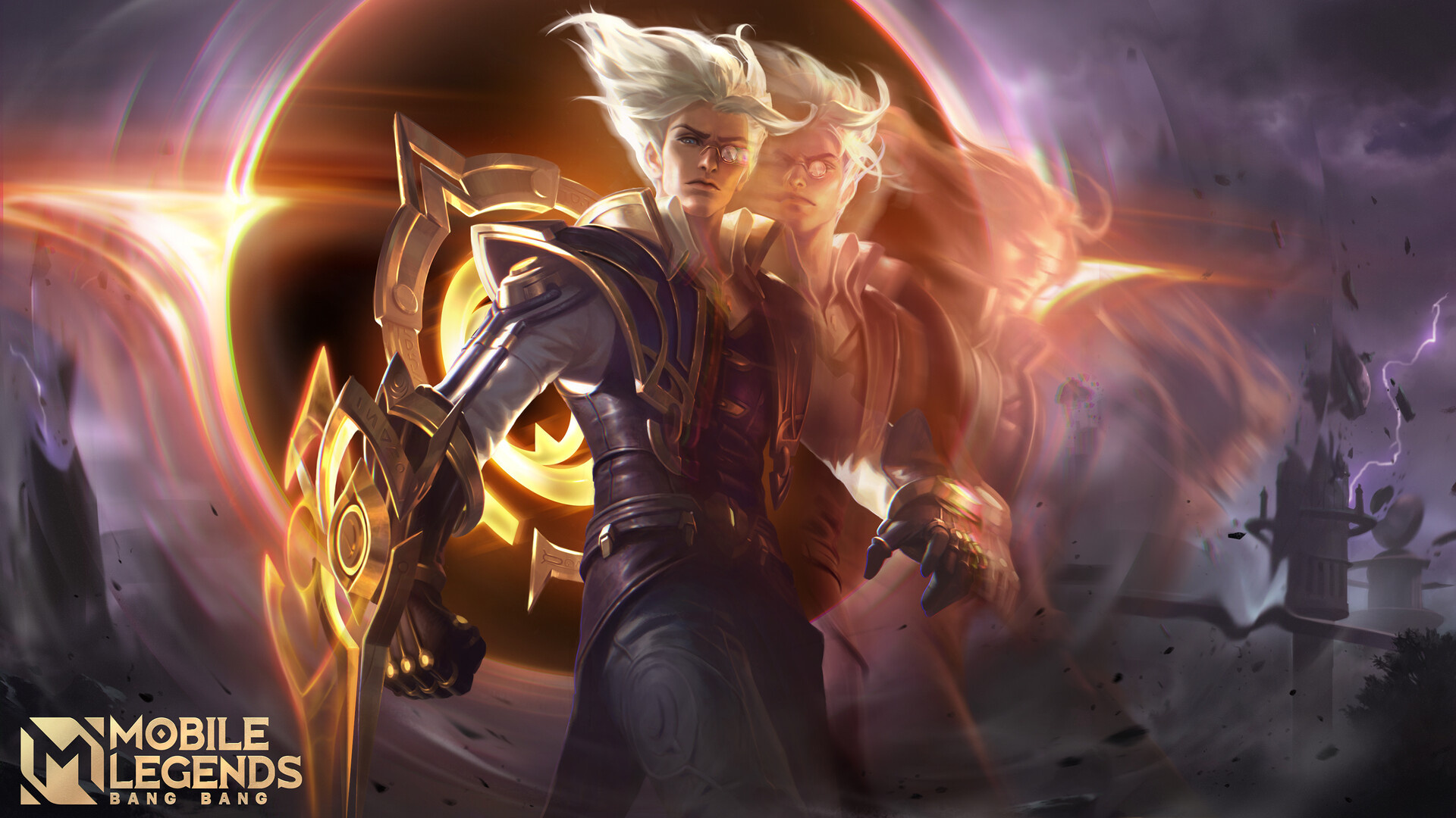 Natan, temporal clone, Mobile Legends Bang Bang logo, Full HD Desktop wallpaper