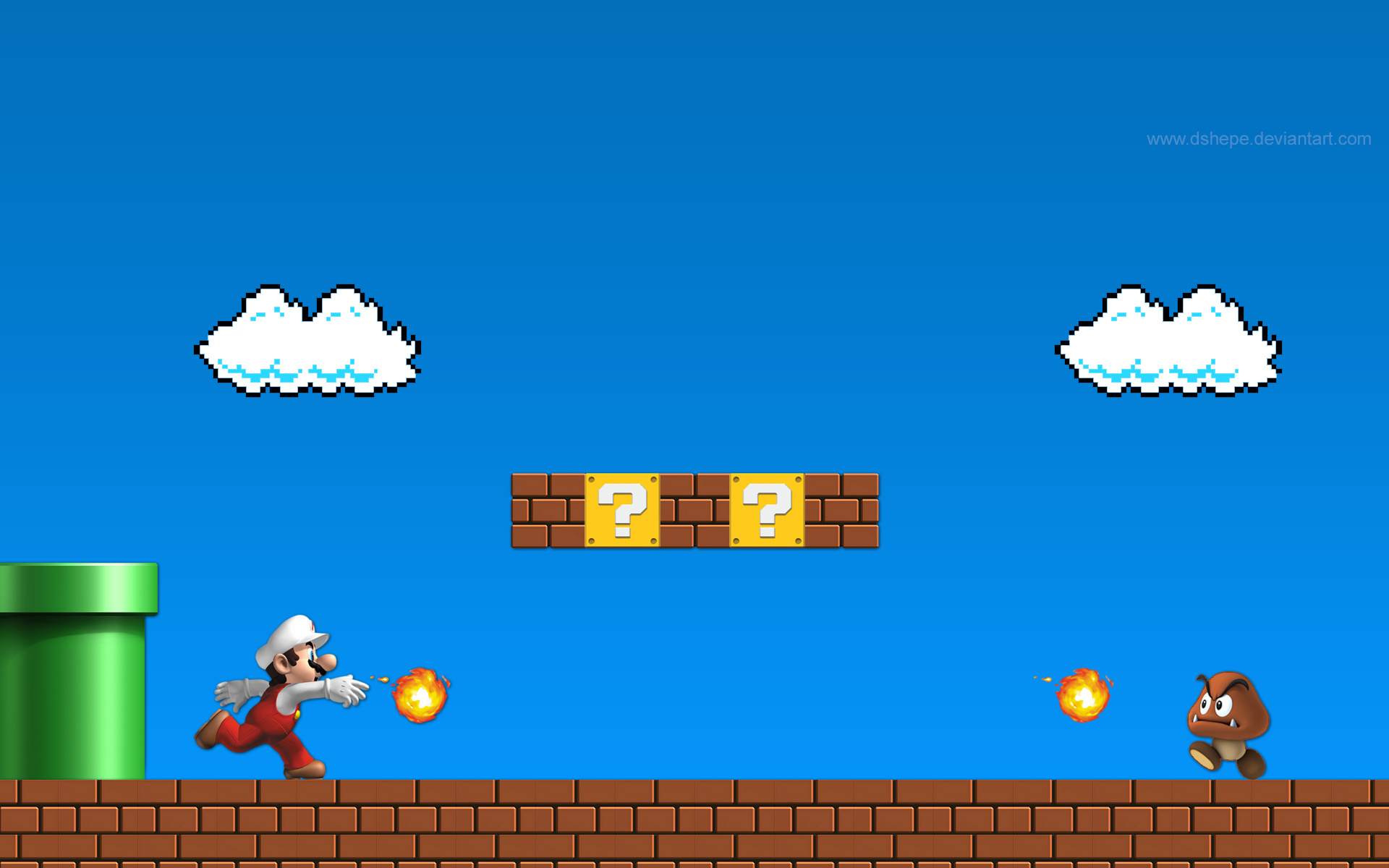 Mario Bros. HD, Classic gaming wallpapers, Iconic characters, Nintendo world, 1920x1200 HD Desktop