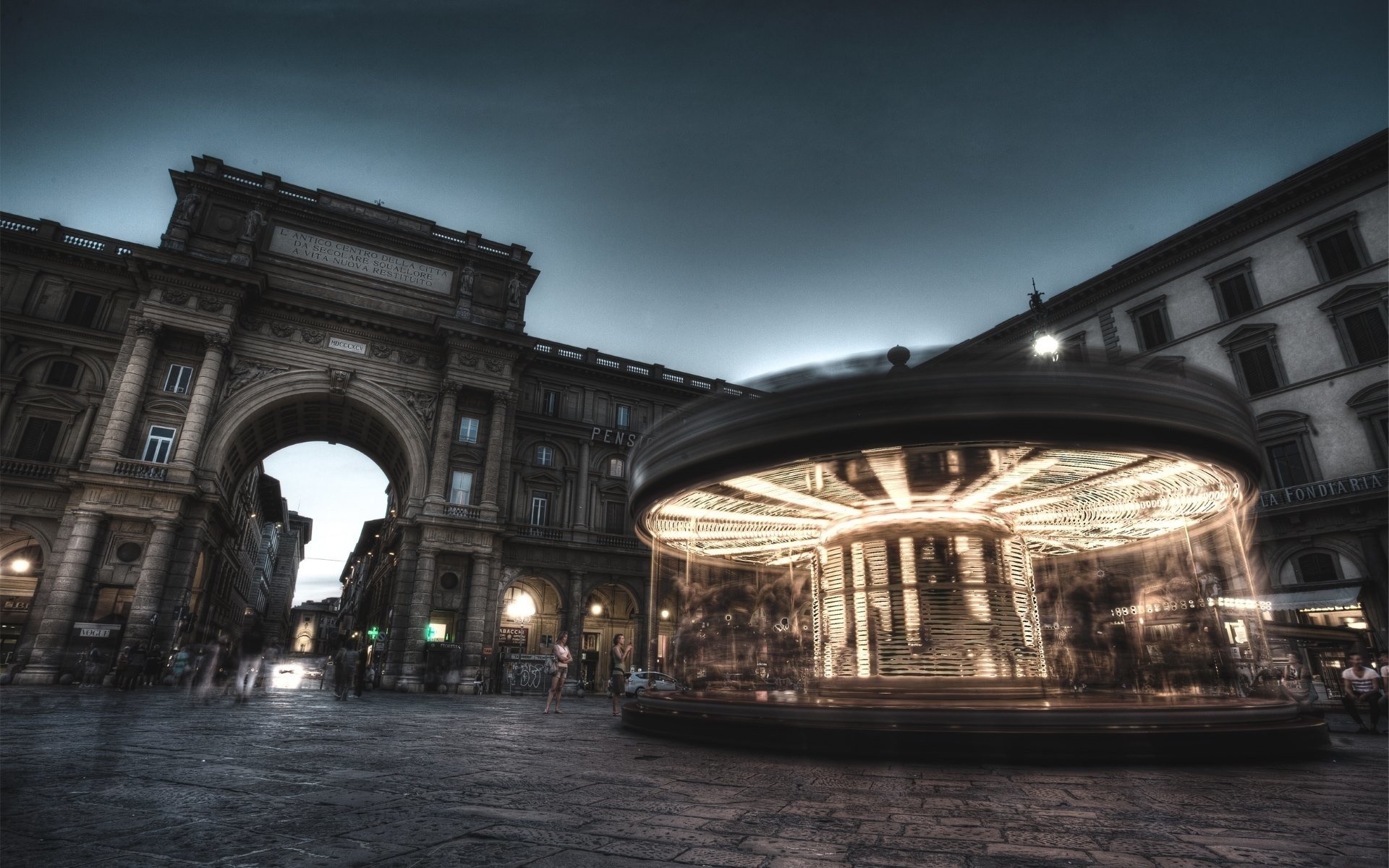 Merry-go-round, Florence carousel, Dennis Ottink, 1920x1200 HD Desktop