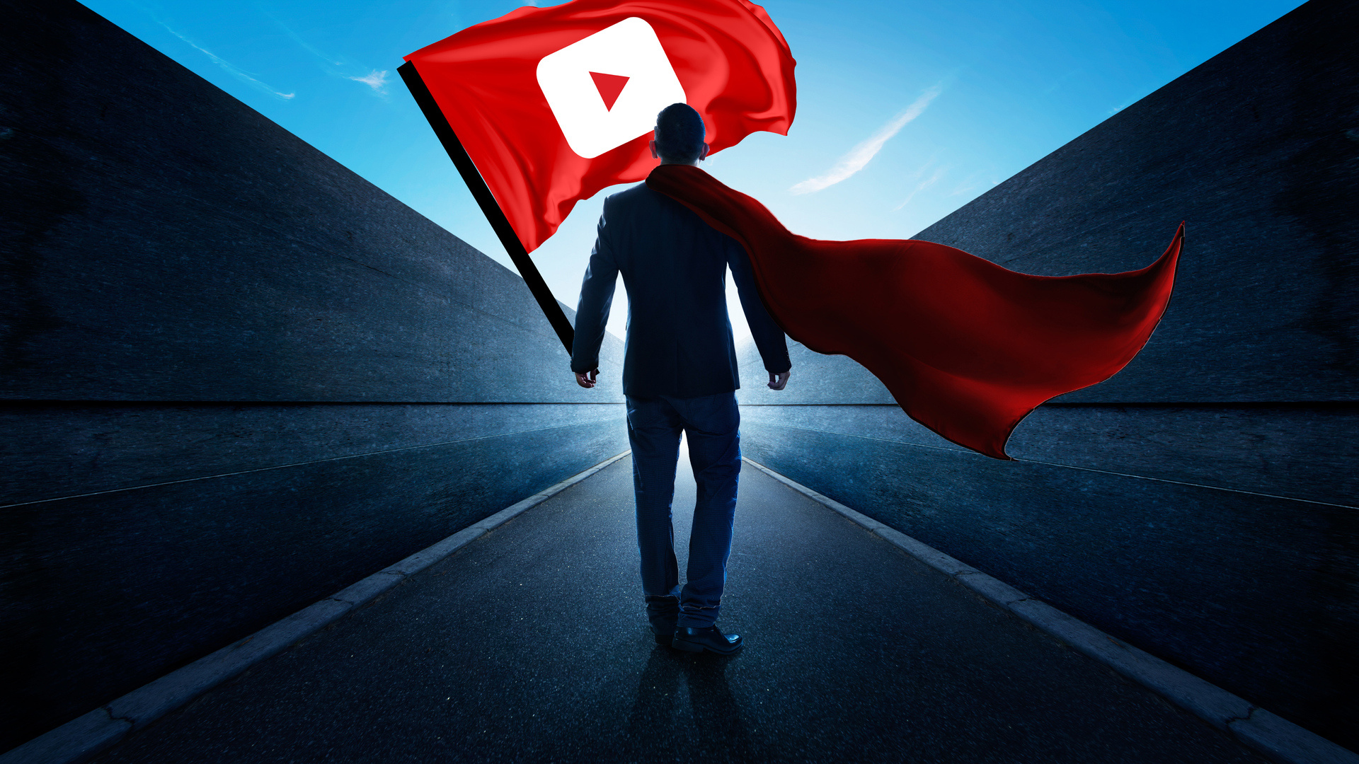 YouTube flag laptop, High-definition wallpapers, 1080p resolution, Digital imagery, 1920x1080 Full HD Desktop