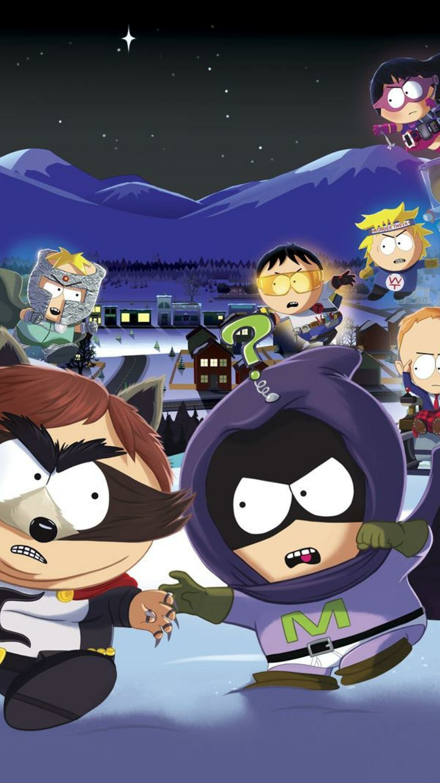 South Park The Fractured But Whole, Game wallpapers, Comedic adventure, Cartman's gang, 1440x2560 HD Phone